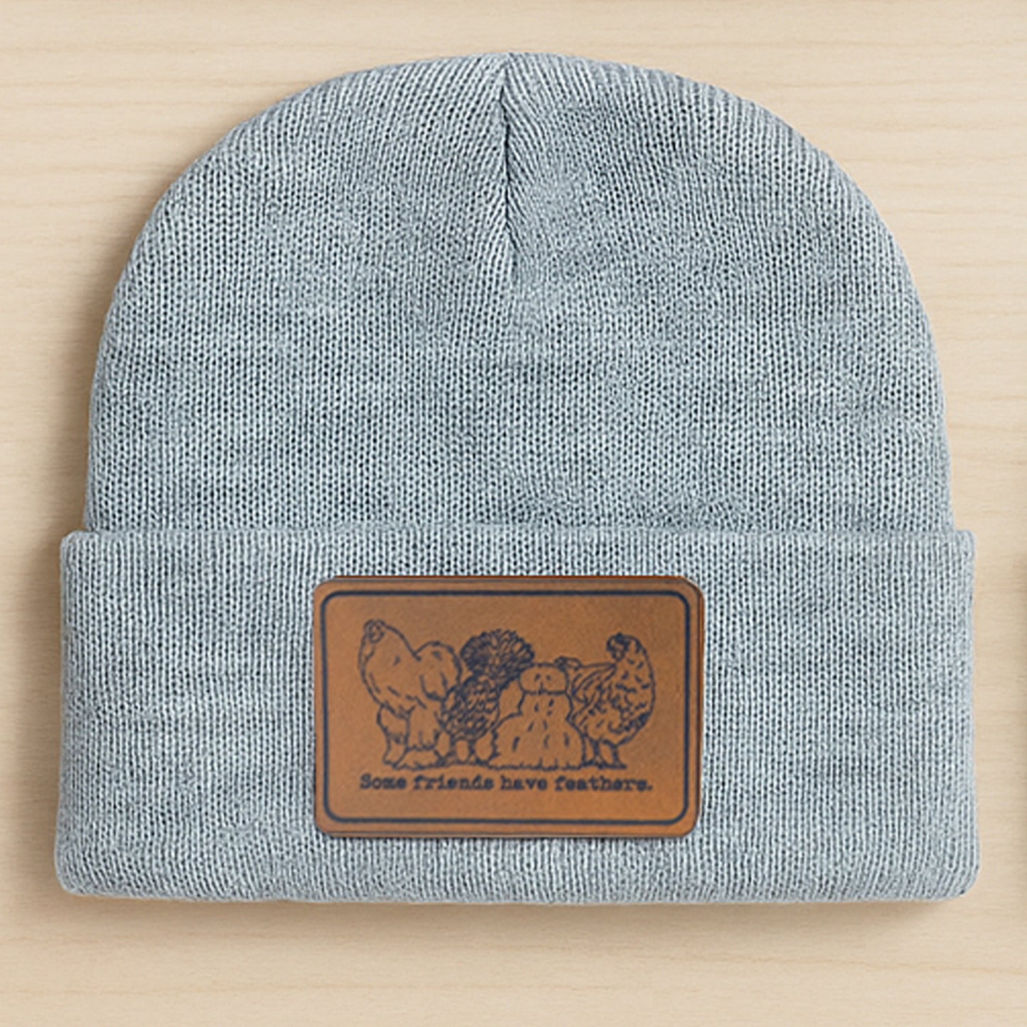 "Some Friends have Feathers" Beanie Toboggan Winter Hat Boys and Girls | Youth Size | FOUR Color Options