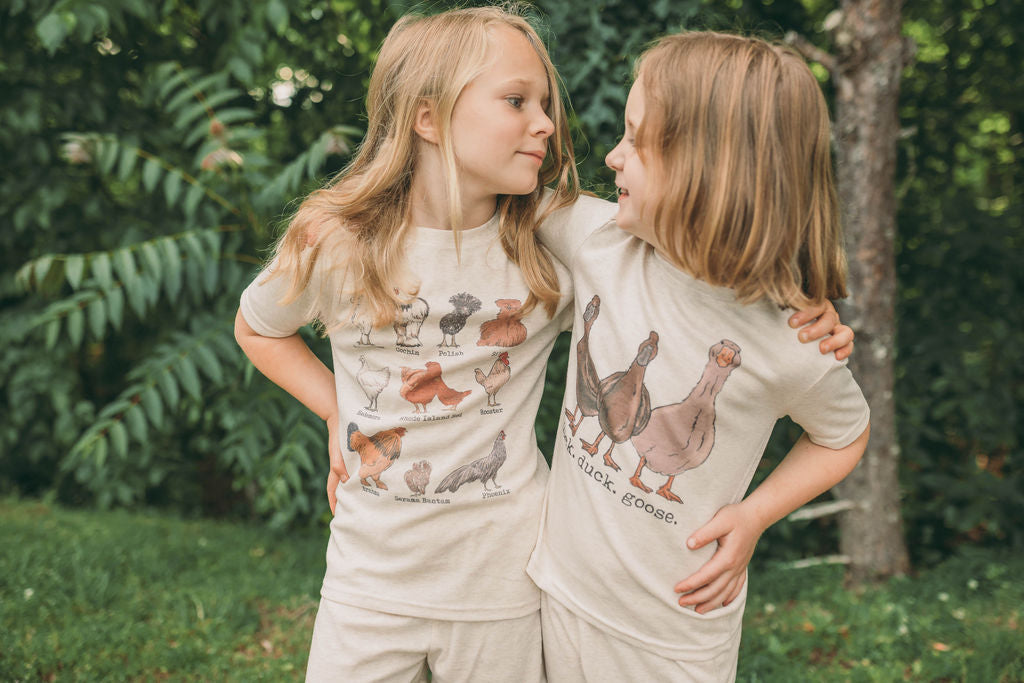 Chicken Breeds Country Sleep 'n Play Set | Size 2T through XS | Includes Shirt & Shorts