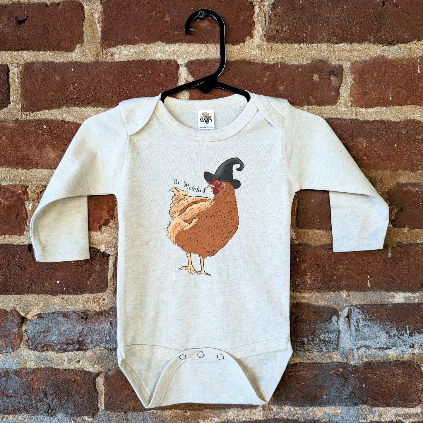 "Be Witched" Chicken Nature Halloween Fall Baby Body Suit