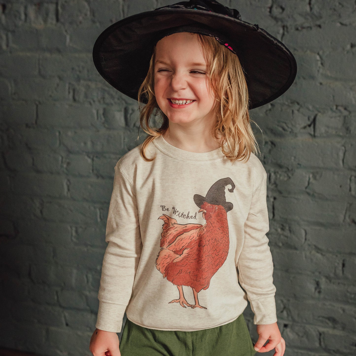 "Be Witched" Halloween Chicken Fall Long Sleeve Shirt