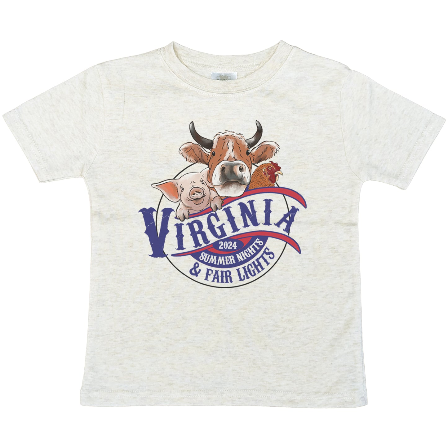 Retro Virginia State Fair Farm Animal Fall Kid Tee