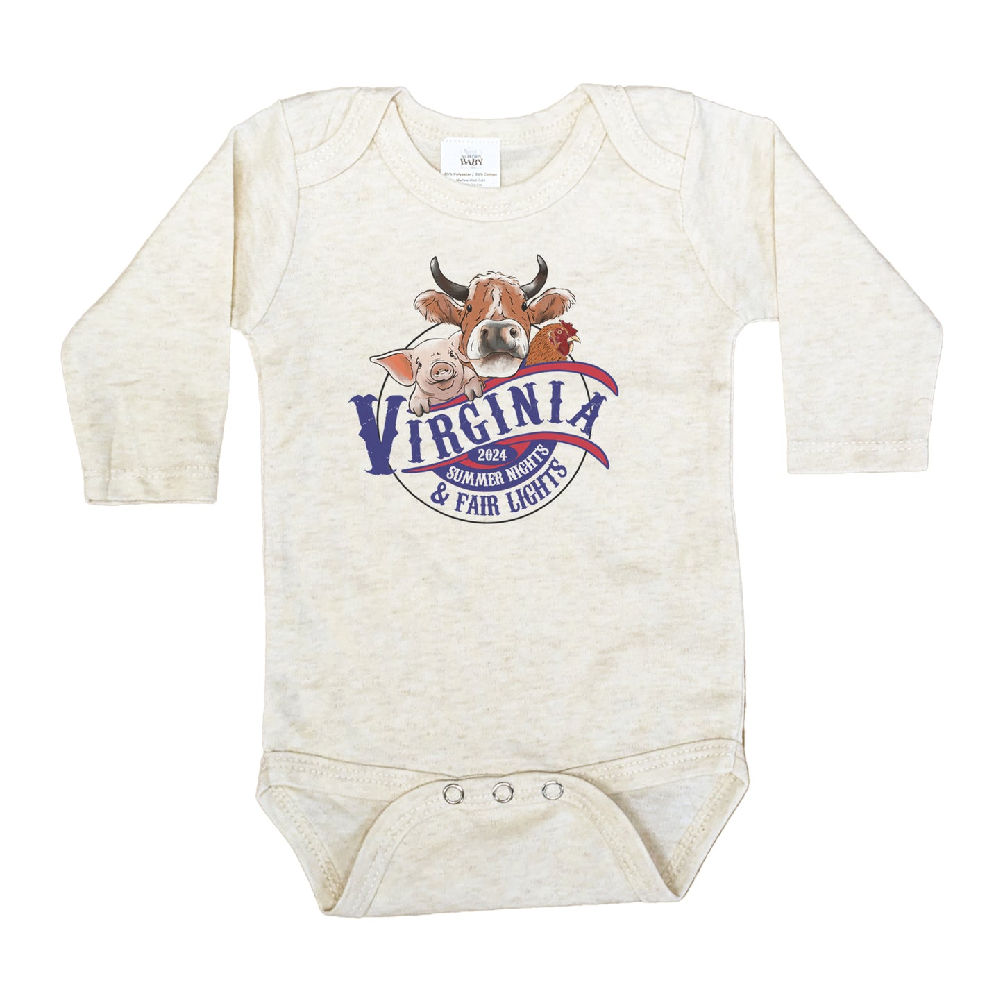 Virginia Retro State Fair Baby Fall Body Suit