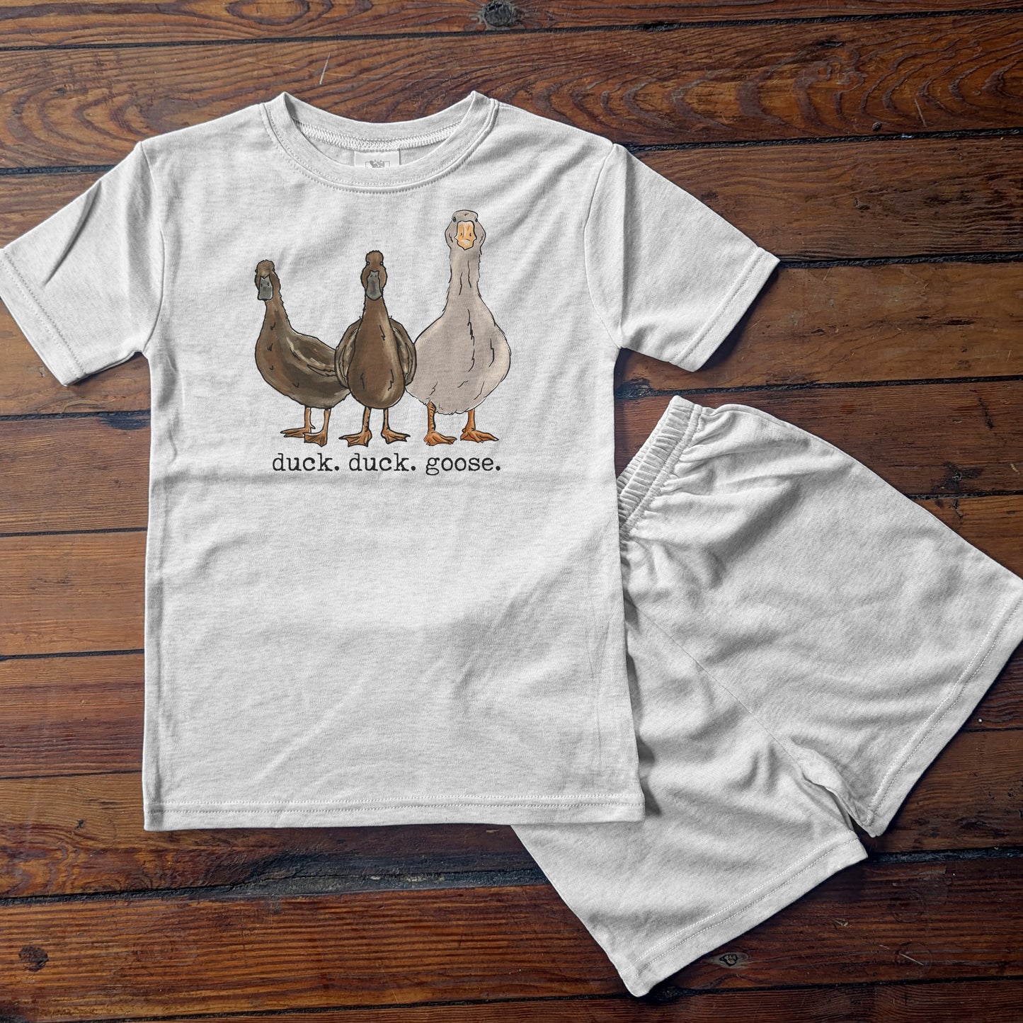 Duck Duck Goose Homestead Kid Sleep 'n Play Set | Size 2T through XS | Includes Shirt & Shorts