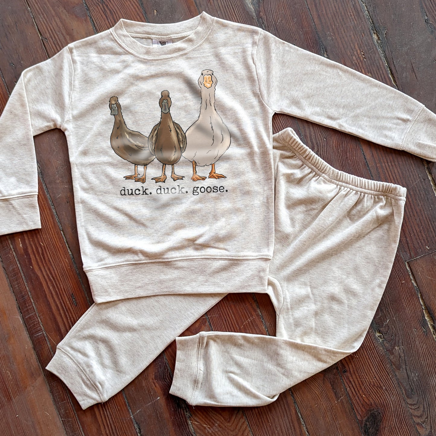 Duck Duck Goose Homestead Kid Sleep 'n Play Set | Size 2T through XS | Includes Shirt & Joggers