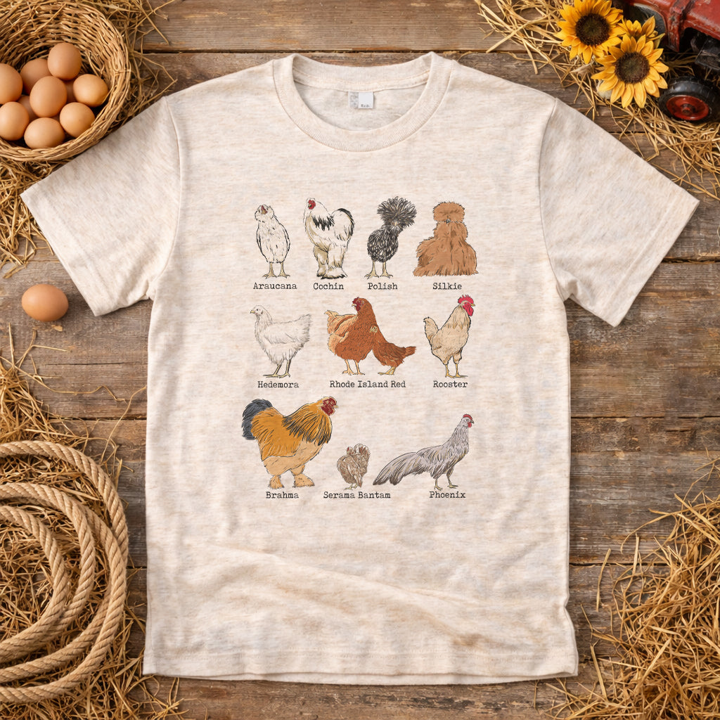 Adult Chicken Breed Tee or Long Sleeve Shirt