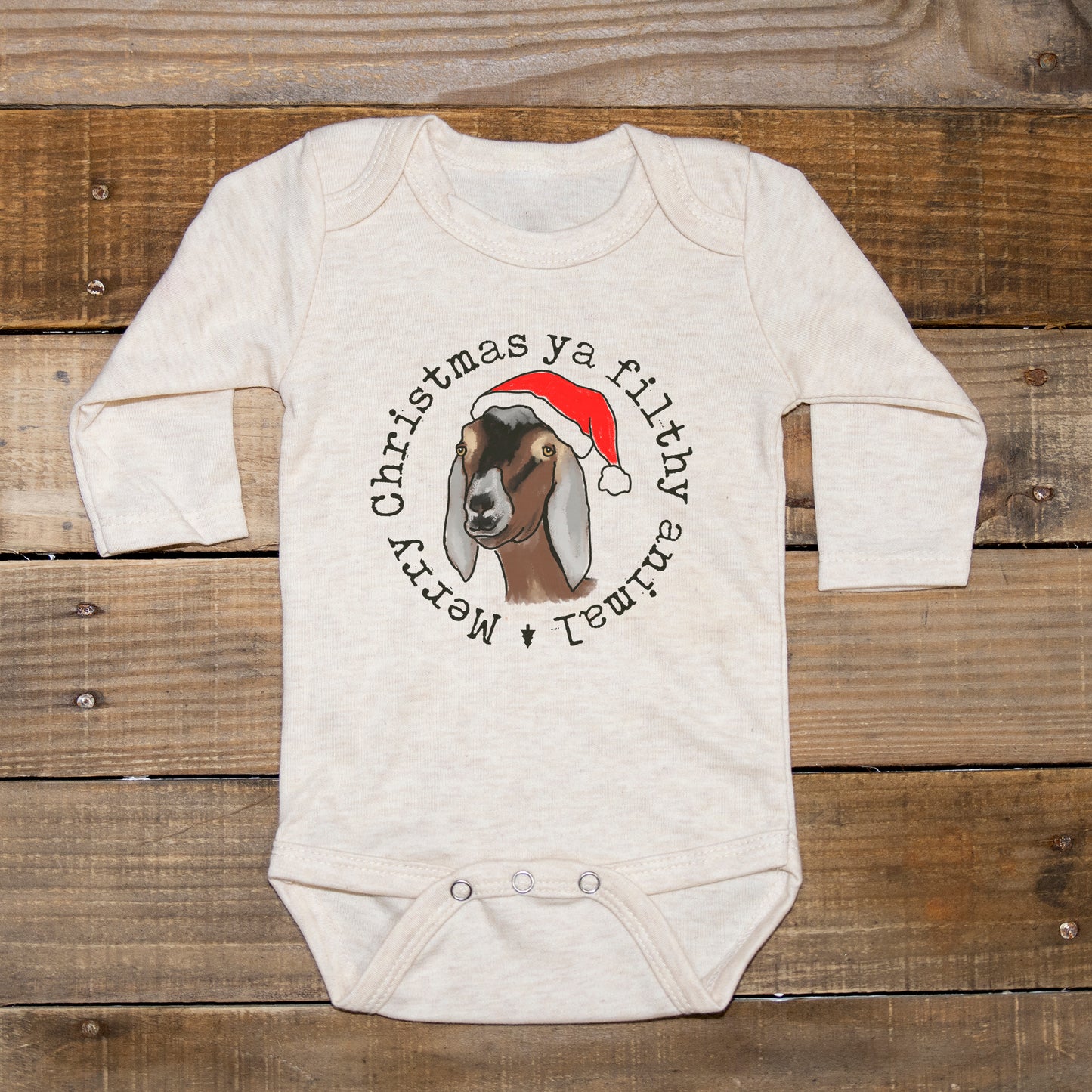 "Filthy Animal" Country Western Goat Farm Baby Body Suit