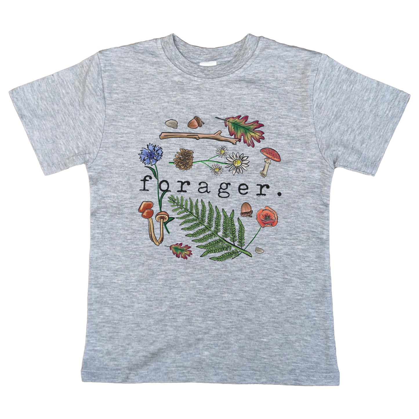 "Forager" Nature Loving Outdoor Enthusiast Design for Toddlers and Youth