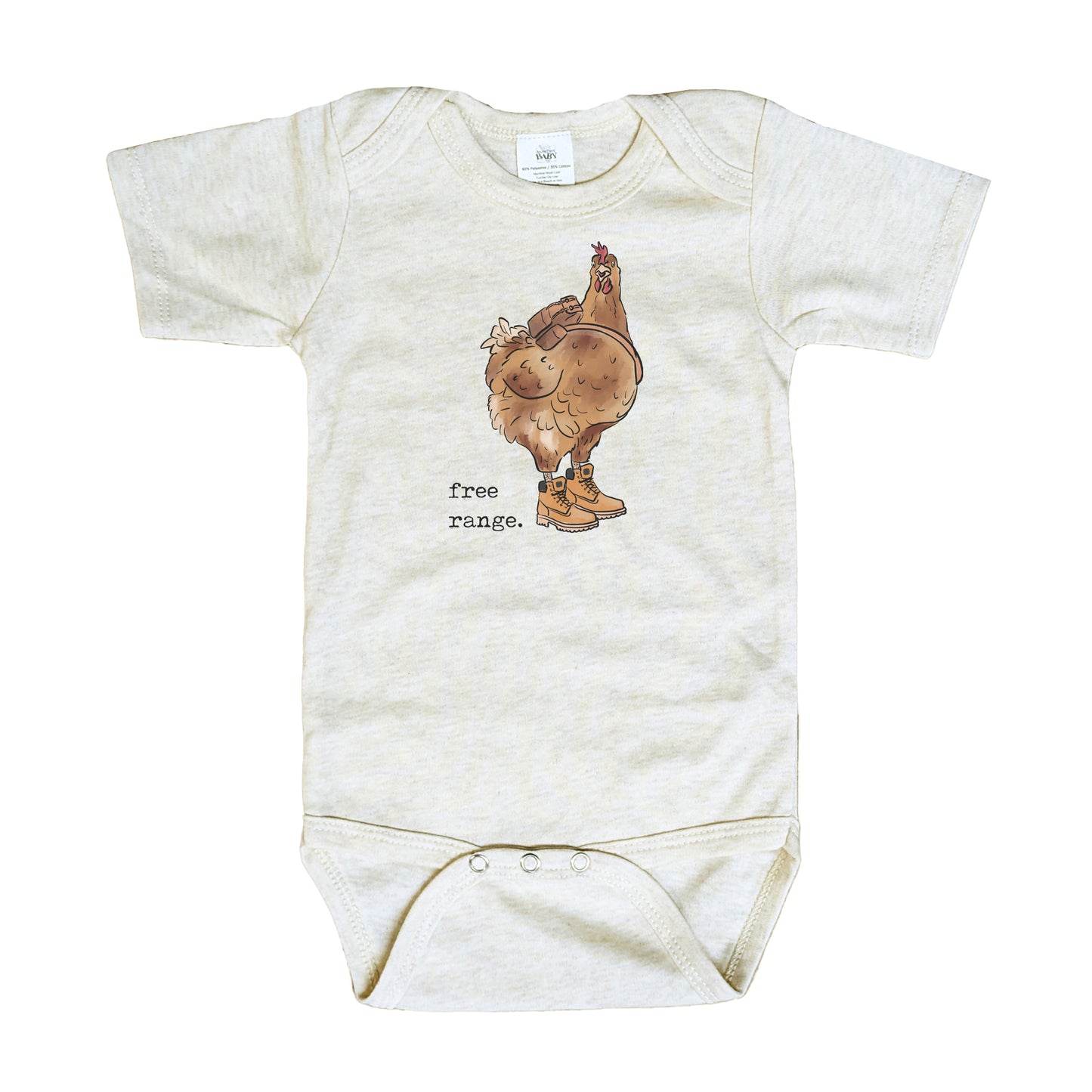 "Free Range" Hiking Chicken Nature Baby Body Suit