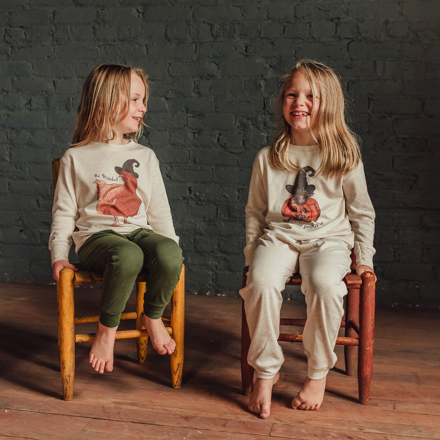 "Hocus Pocus" Halloween Chicken Toddler Fall Long Sleeve Shirt