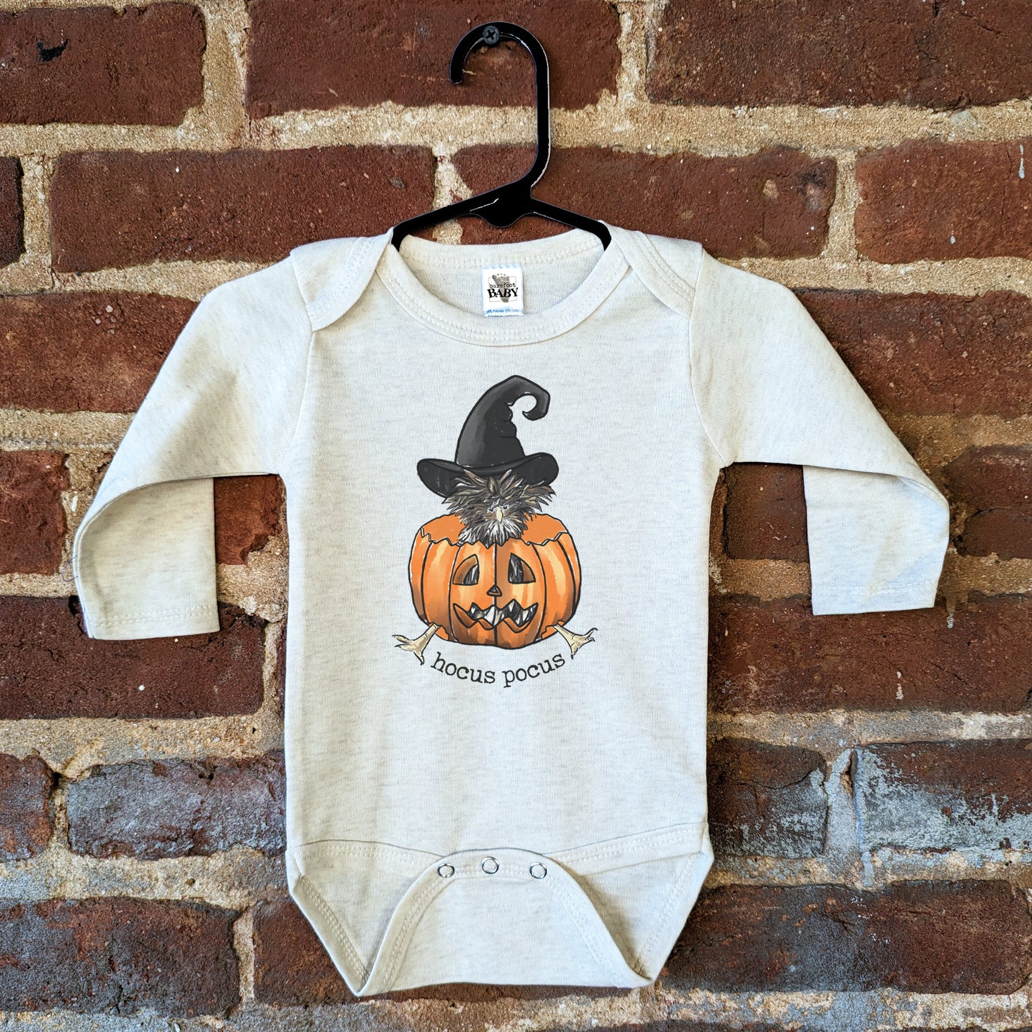 "Hocus Pocus" Chicken Nature Halloween Fall Baby Body Suit