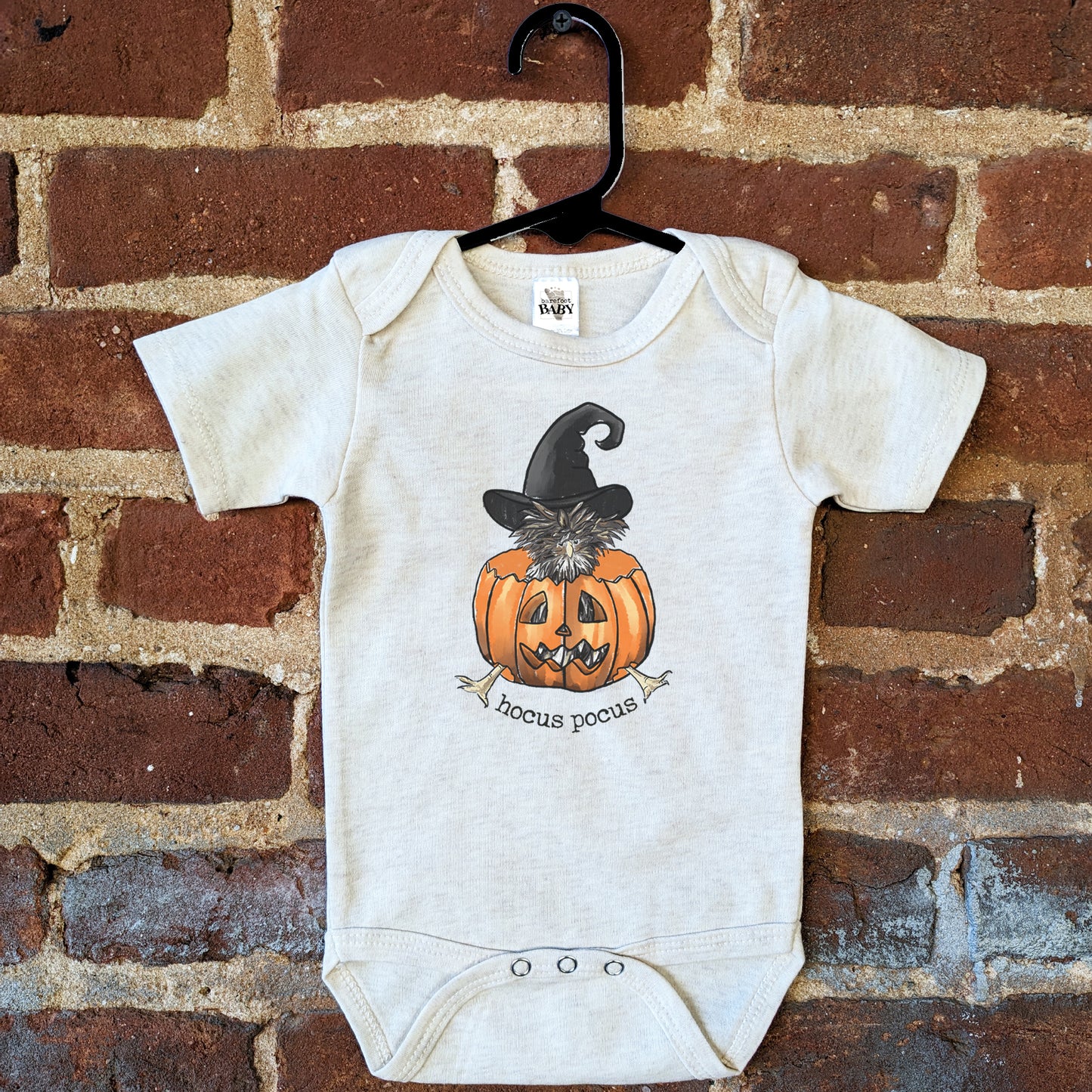 "Hocus Pocus" Chicken Nature Halloween Fall Baby Body Suit