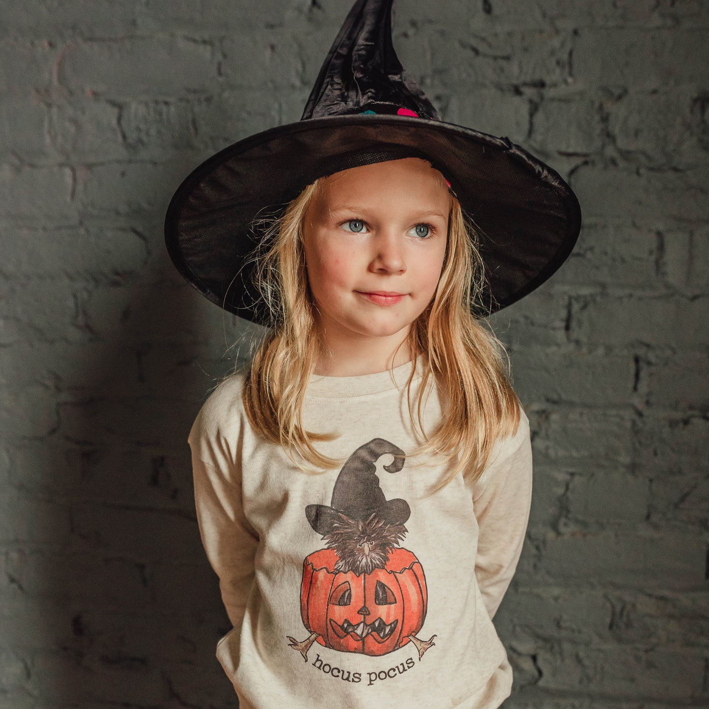 "Hocus Pocus" Halloween Chicken Toddler Fall Long Sleeve Shirt
