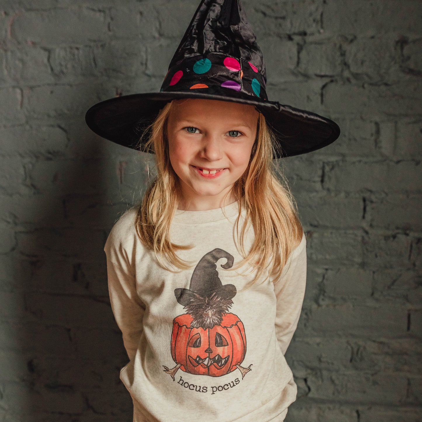 "Hocus Pocus" Halloween Chicken Toddler Fall Long Sleeve Shirt