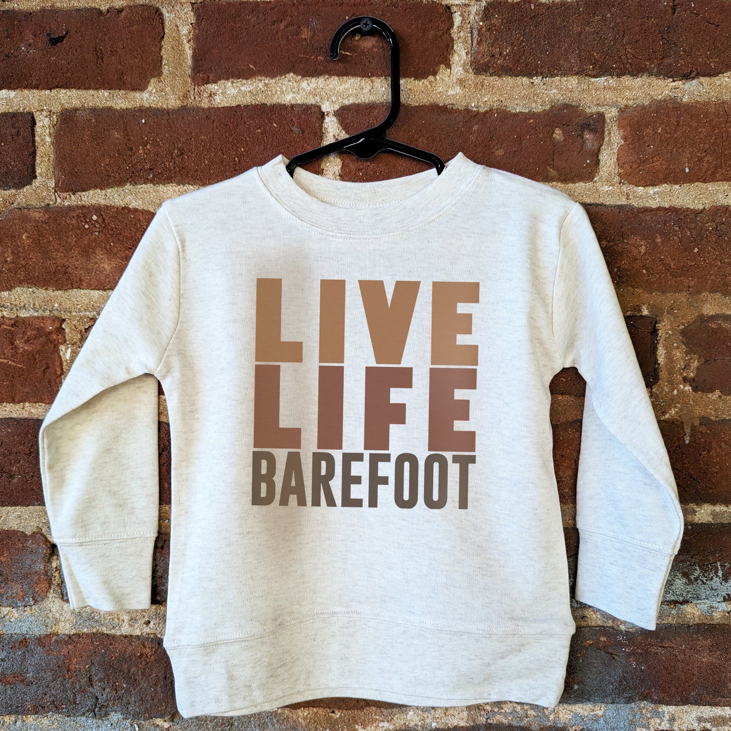 "Live Life Barefoot" Toddler Long Sleeve Shirt