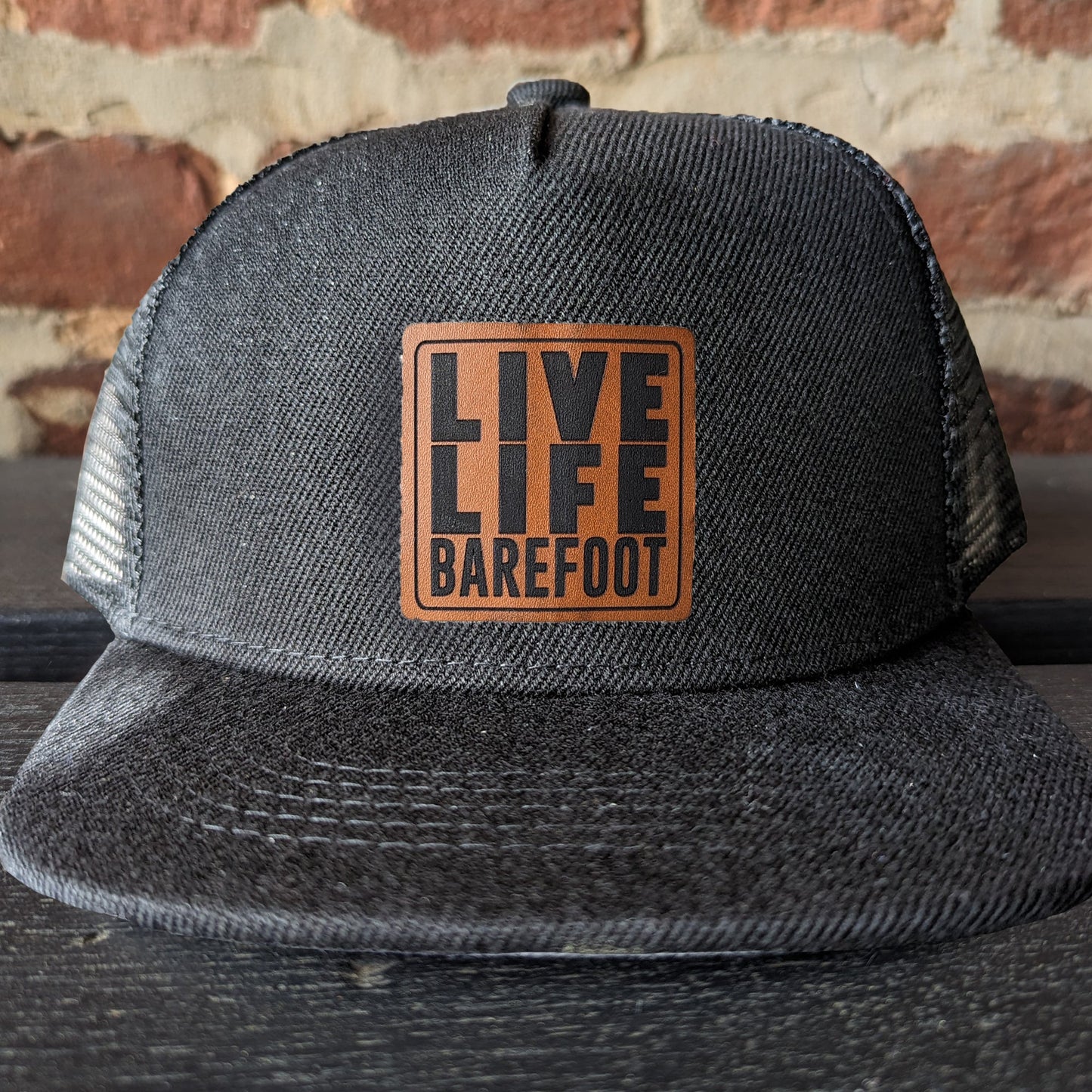 "Live Life Barefoot" Mesh Back Trucker Hat | Youth Size | FOUR Color Options