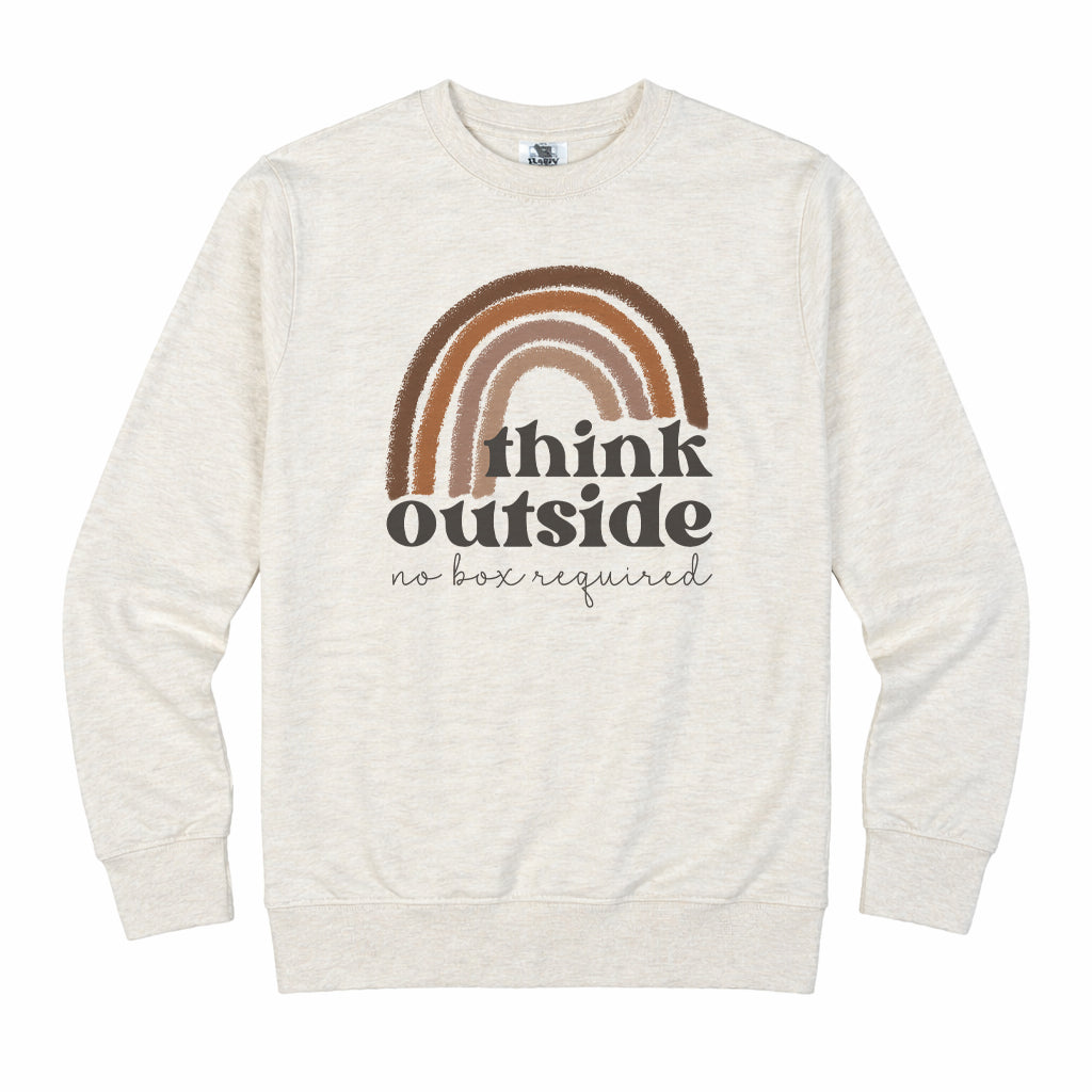 "think outside no box required" Adult Shirt