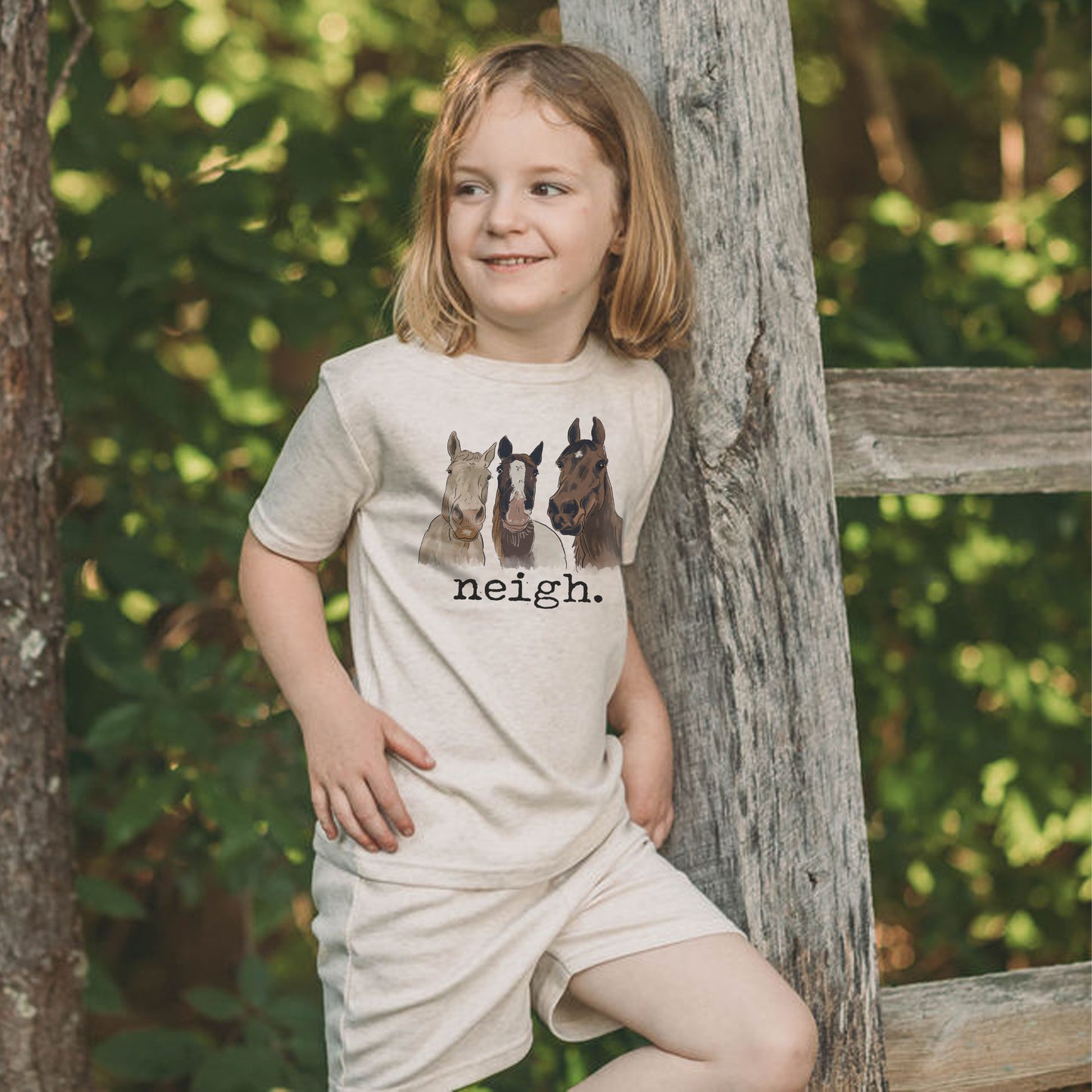 "Neigh" Barn Life Sleep 'n Play Set | Size 2T through XS | Includes Shirt & Shorts