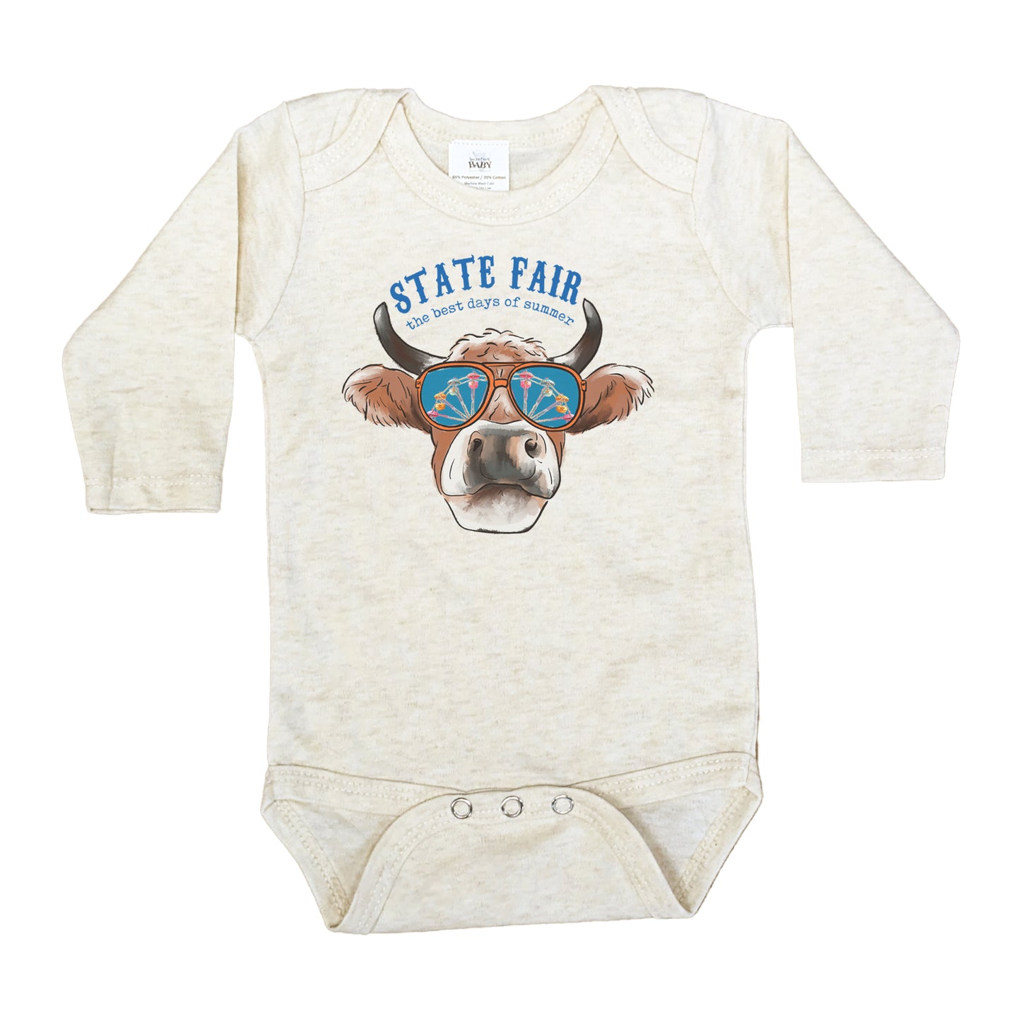 State Fair "best day of summer" Cow Fall Baby Body Suit