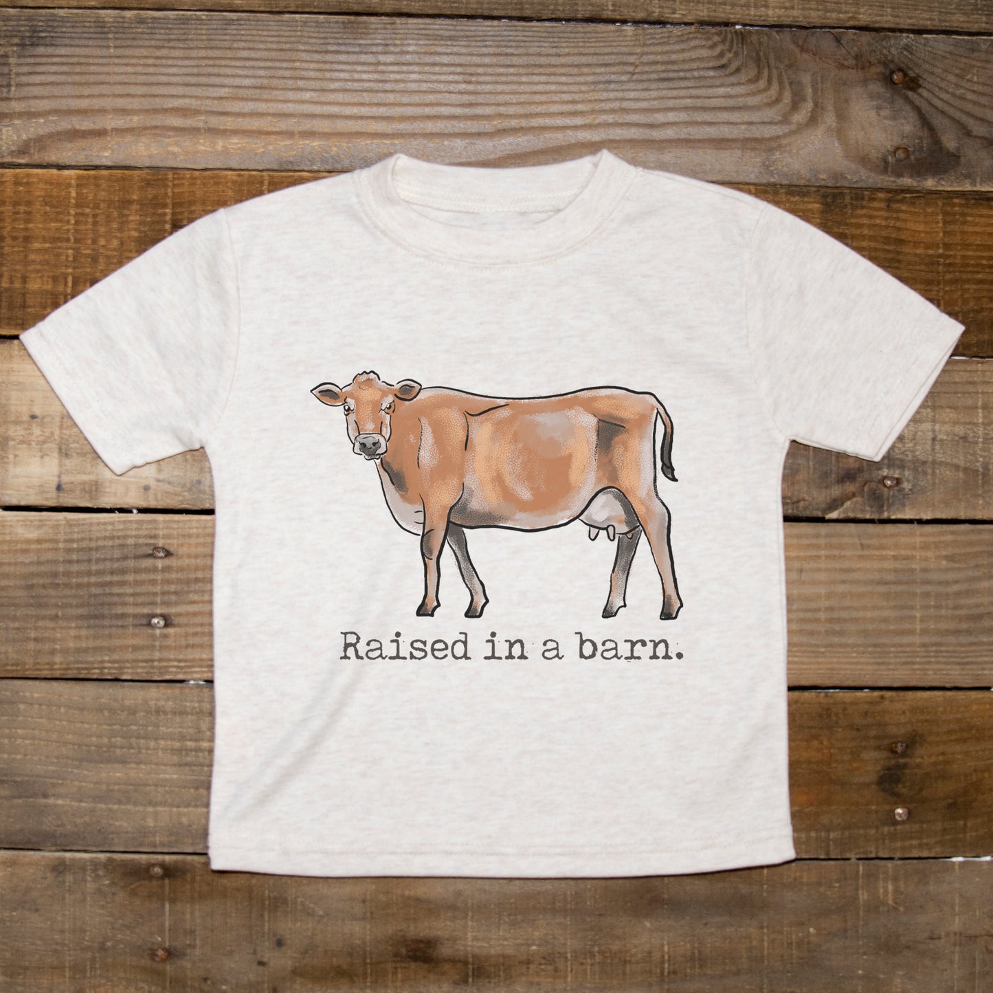 "Raised in a barn" Cow Farm Adventure Sleep 'n Play Set | Size 2T through XS | Includes Shirt & Shorts