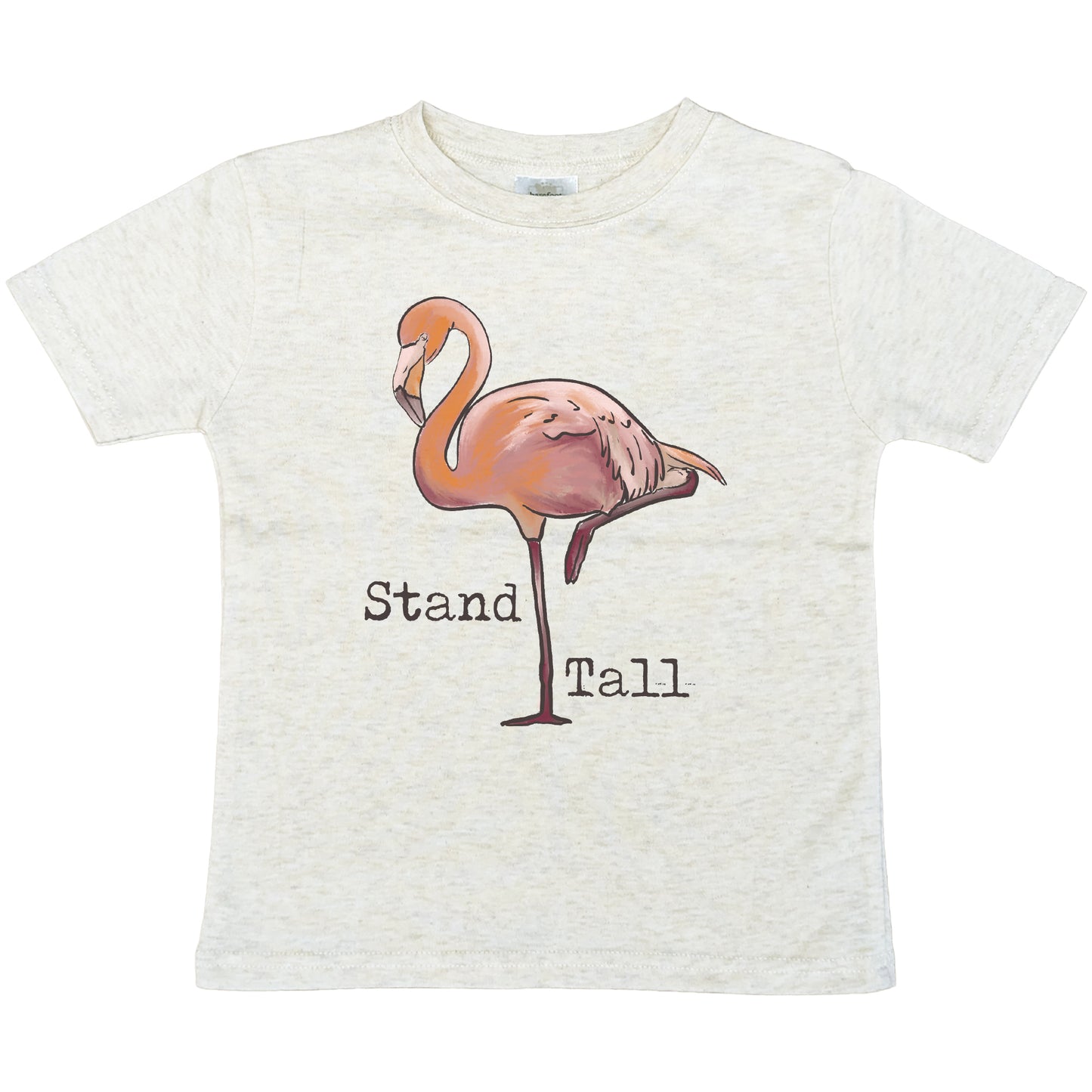 "Stand Tall" Flamingo Beach Summer Tee Toddler summer outfit Ocean tee Beach life Unisex beach tee Cute beach summer vacation Summer vibes tee