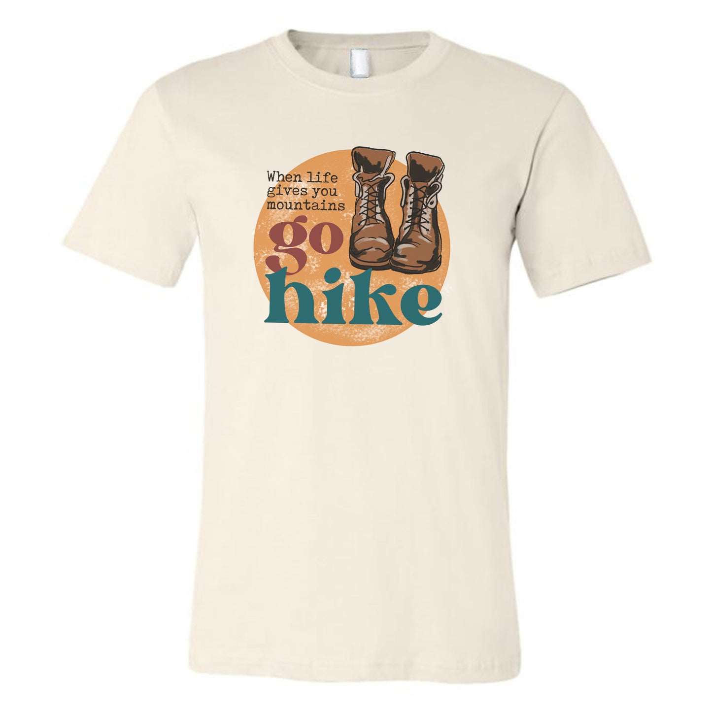 ADULT "When Life Gives you Mountains" Summer Hiking Adventure T-shirt WHOLESALE
