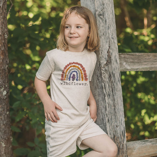 "Wildflower" Sleep 'n Play Set | Size 2T through XS | Includes Shirt & Shorts