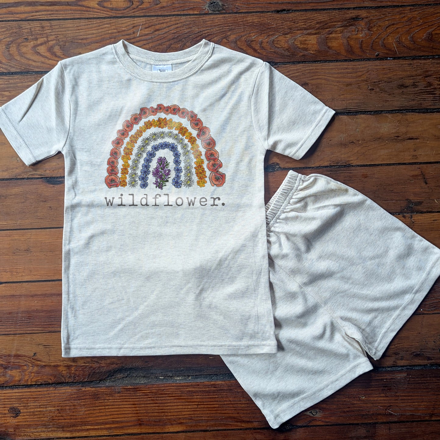"Wildflower" Sleep 'n Play Set | Size 2T through XS | Includes Shirt & Shorts