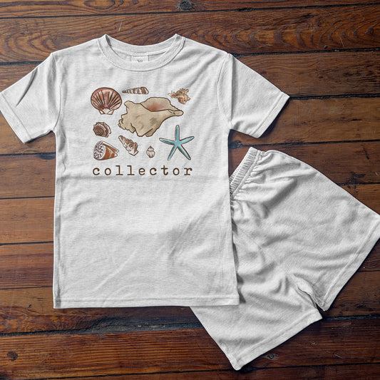 Shell Collector Beach Sleep 'n Play Set | Size 2T through XS | Includes Shirt & Shorts