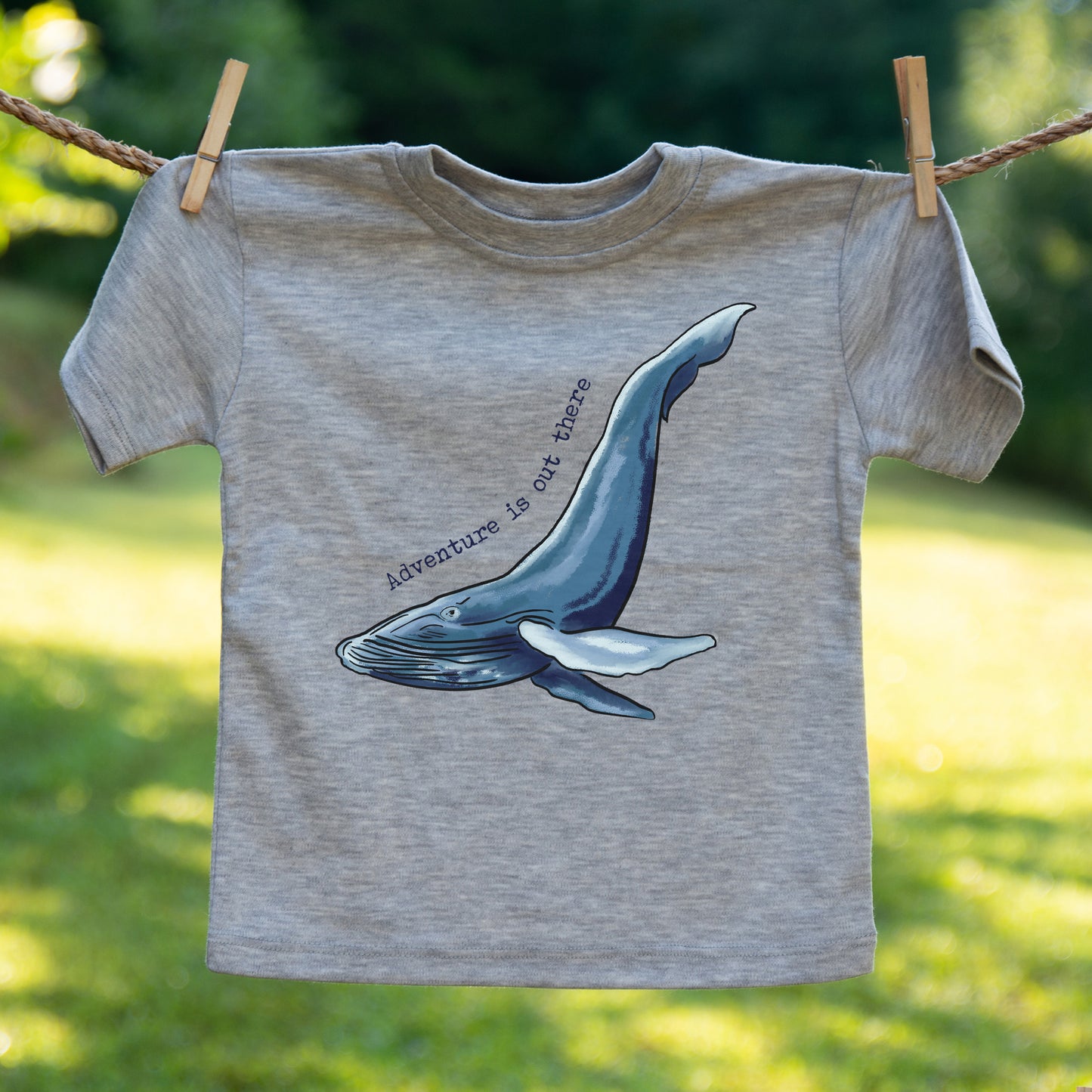 Adventure is out there Beach Whale Tee Toddlers and Youth