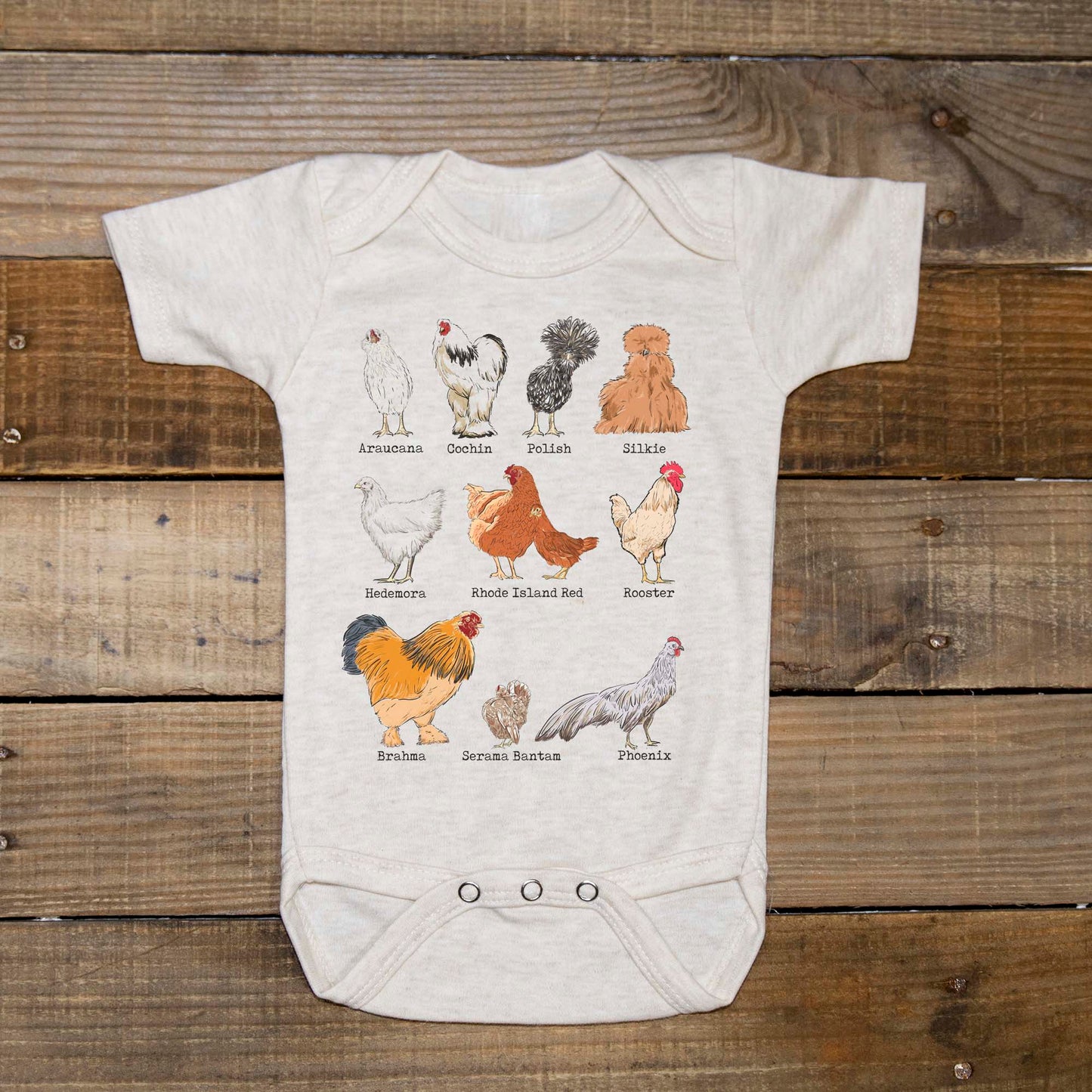 Chicken Breed Baby Body Suit