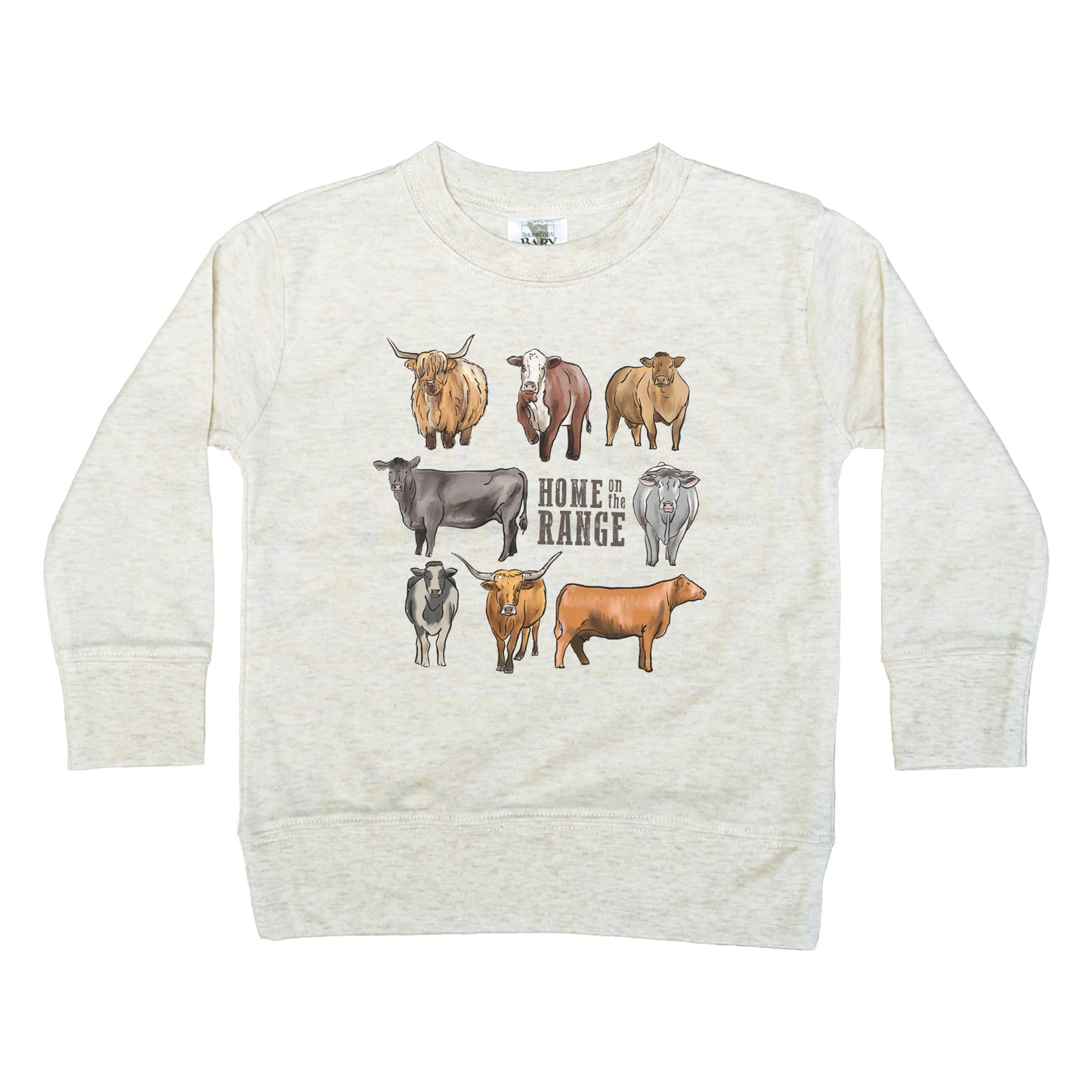 "Home on the range" Beige Long Sleeve Shirt | Western Line