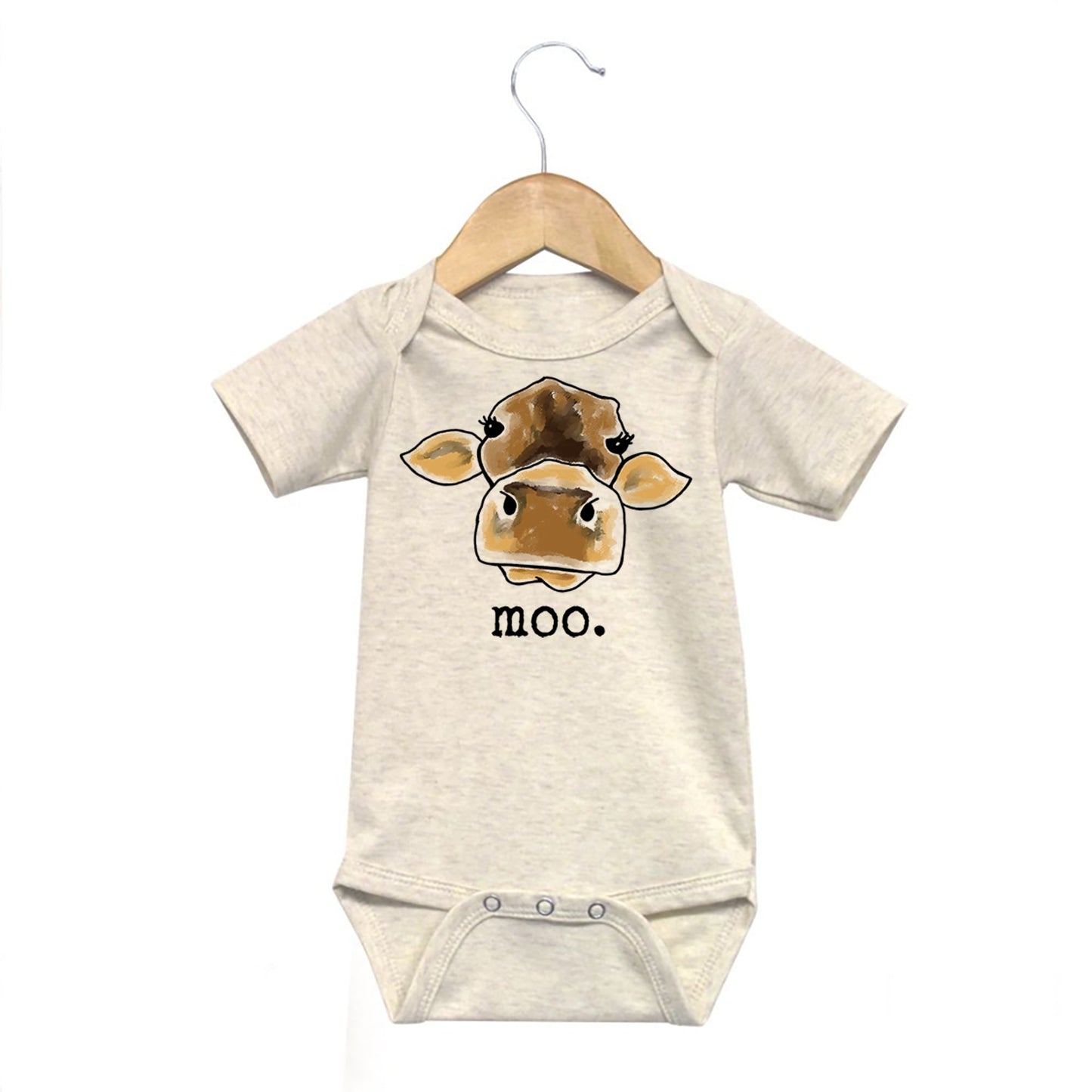 "MOO" Cow Neutral Body Suit