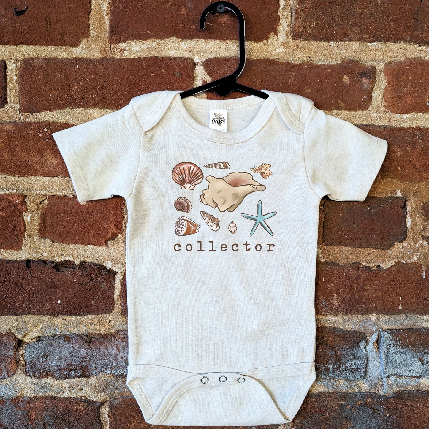 Shell "Collector" Ocean Beach beige Baby Body Suit