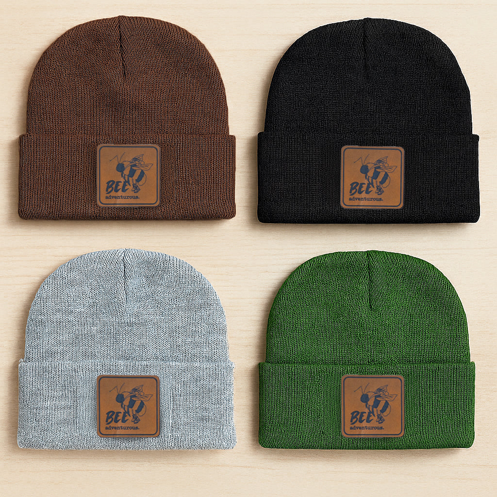 "Bee Adventurous" Kid Beanie Toboggan Winter Hat | 4 Colors