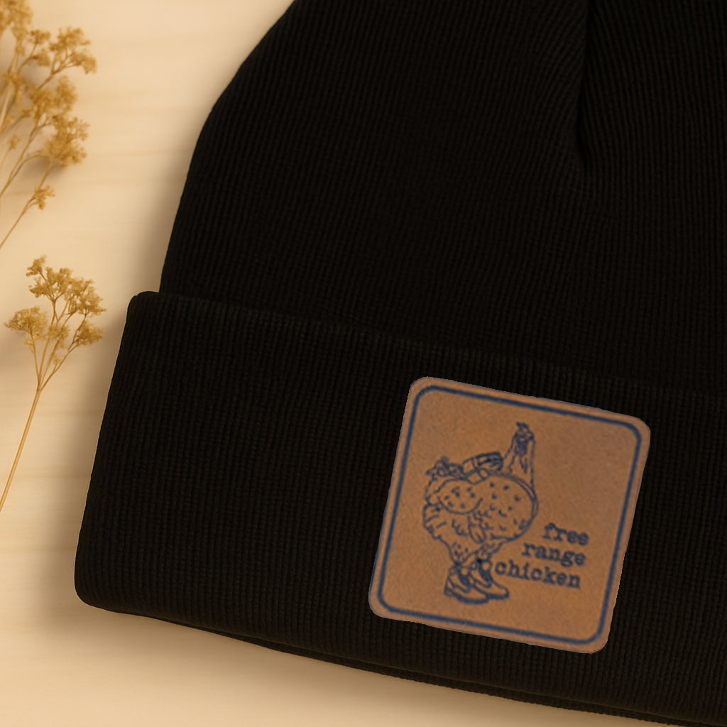 "Free Range Chicken" Kid Beanie Toboggan Winter Hat | 4 Colors