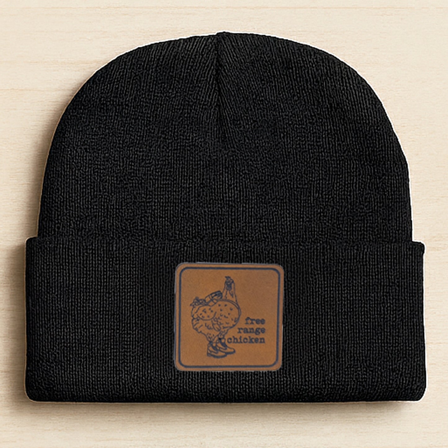"Free Range Chicken" Kid Beanie Toboggan Winter Hat | 4 Colors