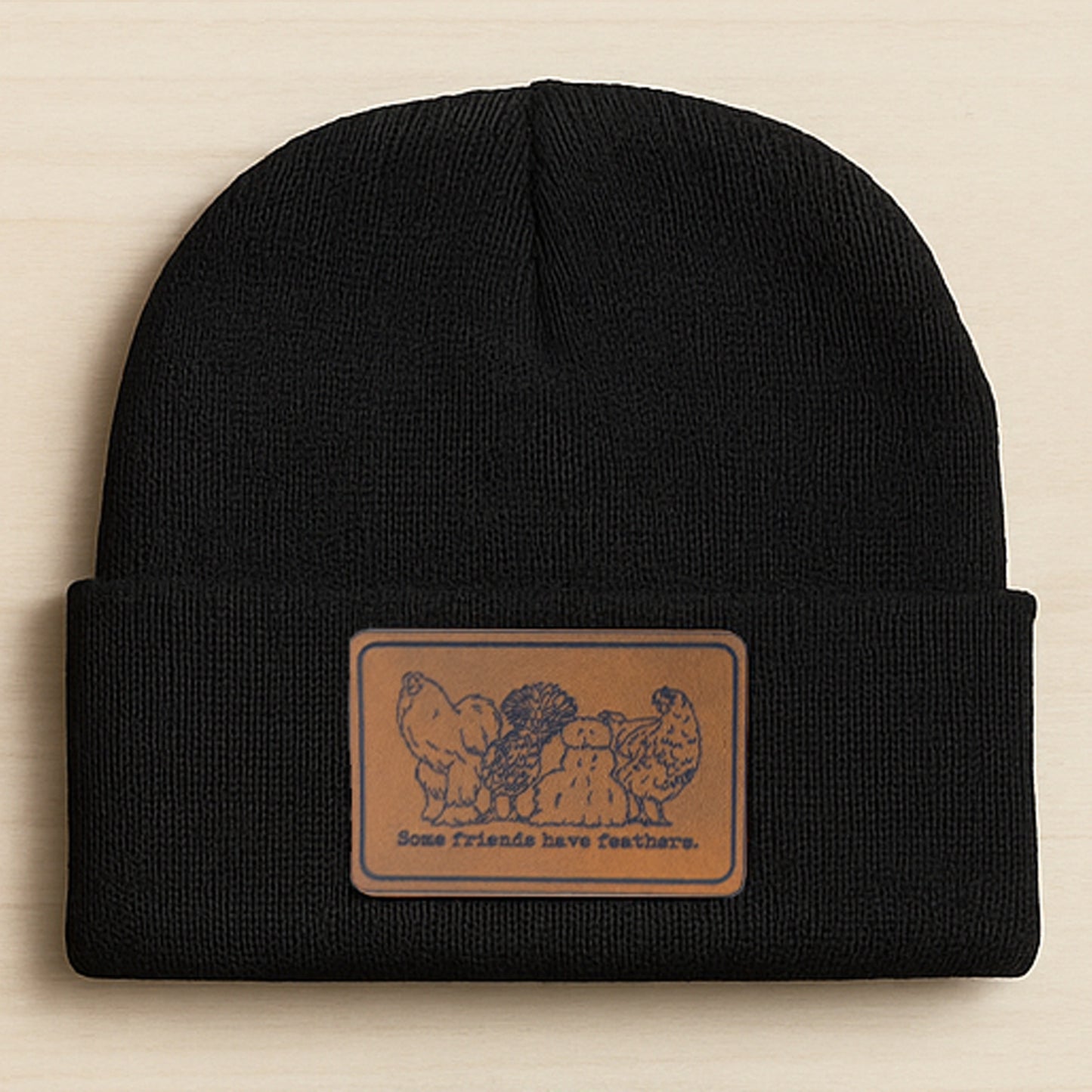 "Some Friends have Feathers" Beanie Toboggan Winter Hat Boys and Girls | Youth Size | FOUR Color Options