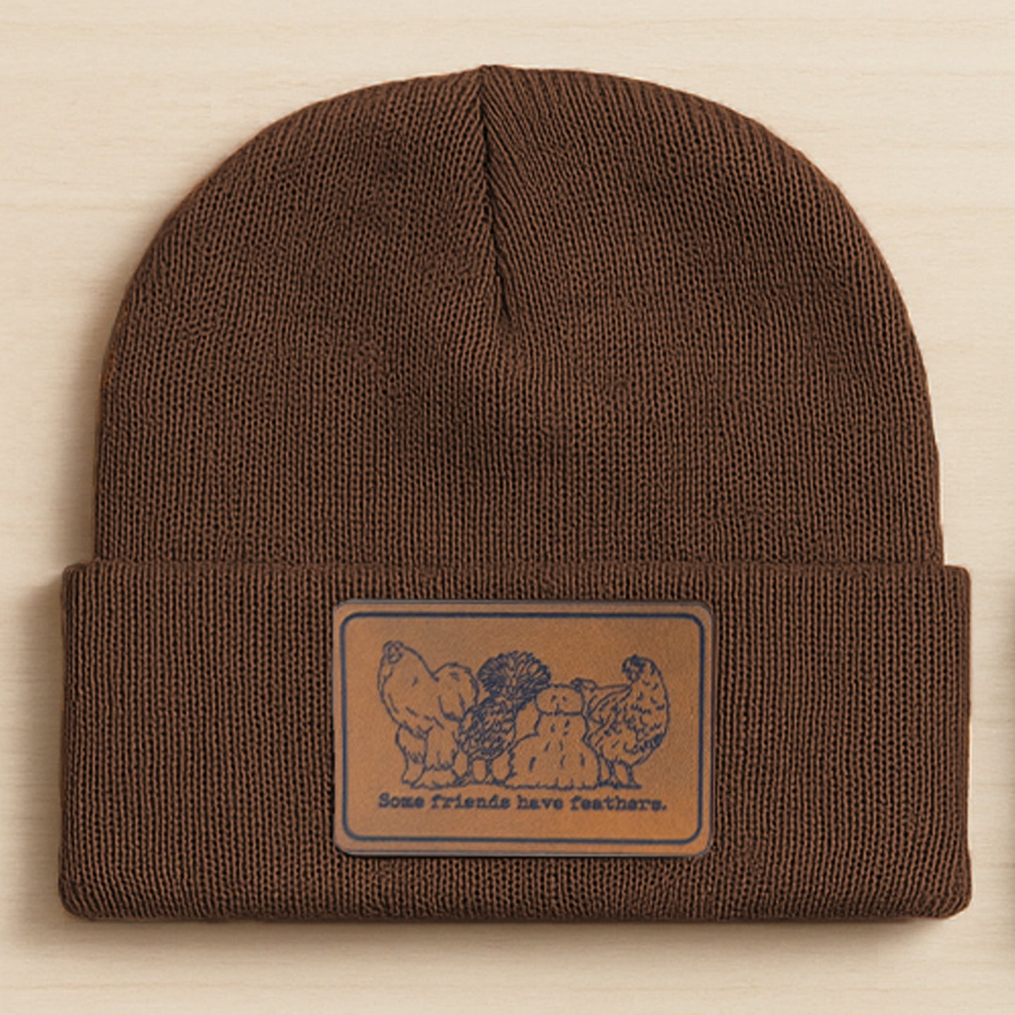 "Some Friends have Feathers" Beanie Toboggan Winter Hat Boys and Girls | Youth Size | FOUR Color Options