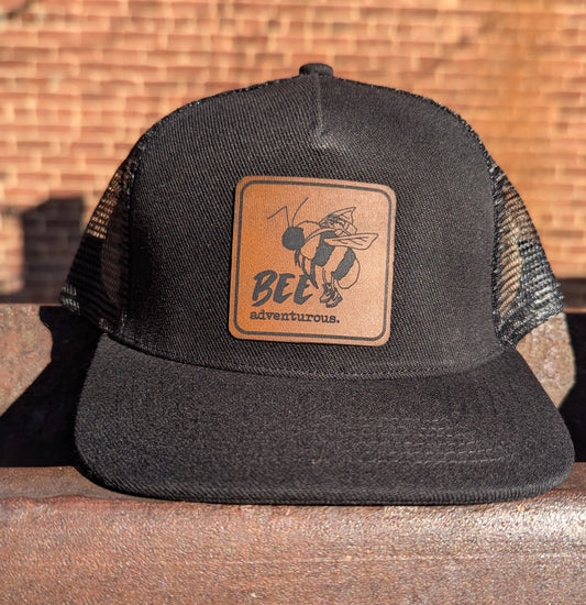 "Bee Adventurous" Mesh Back Trucker Hat for Boys and Girls | Youth Size | FOUR Color Options