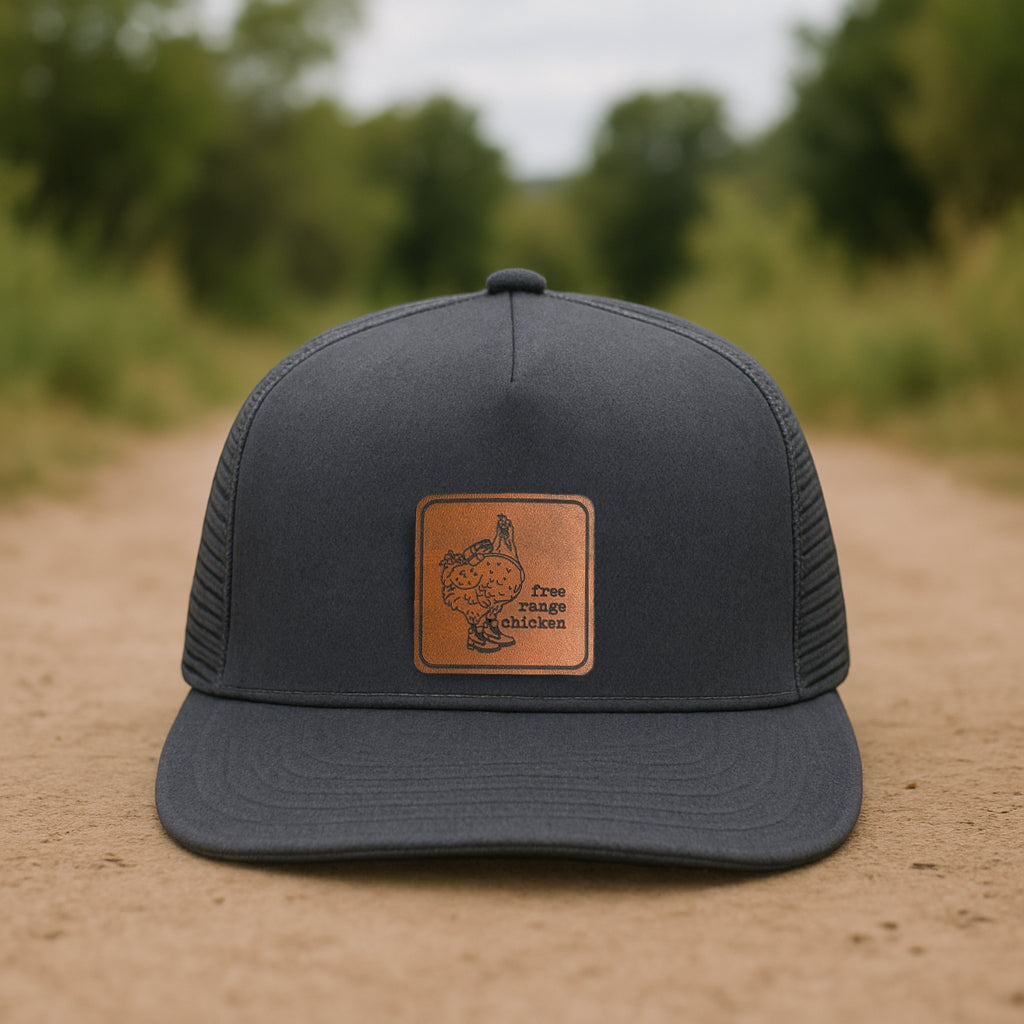 Free Range Chicken Hiking Nature Adult Trucker Hat | 4 Colors