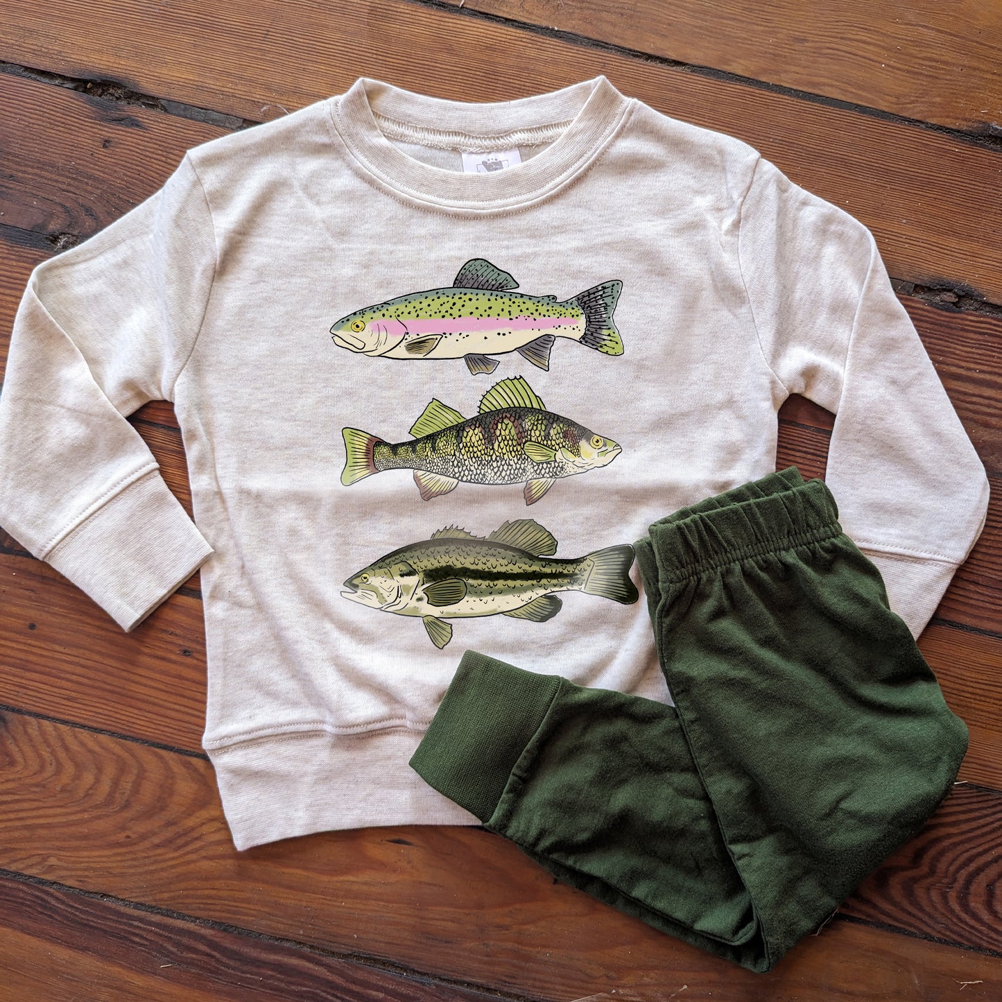 Mini Fisherman Lakeside Explorer Sleep 'n Play Set for Ages 2T-5T | Size 2T through 5T | Includes Long Sleeve Shirt & Joggers