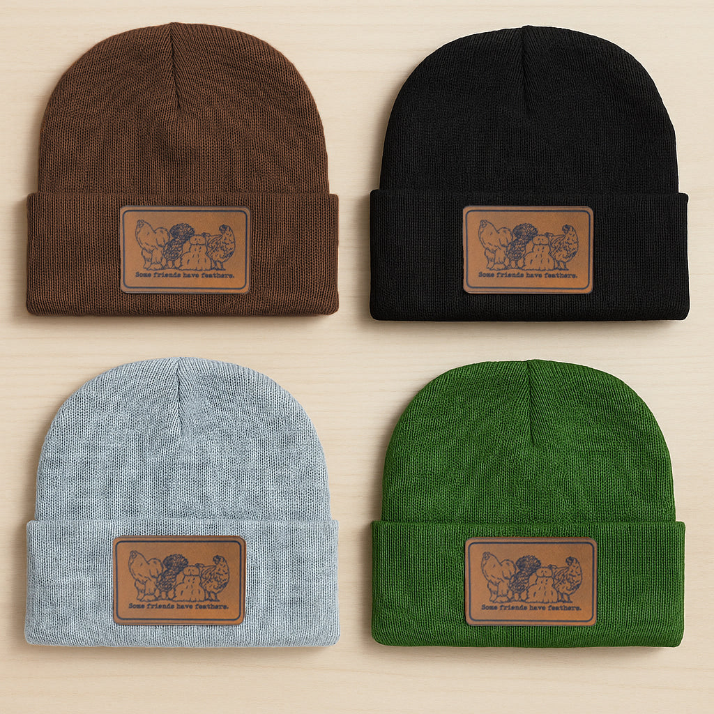"Some Friends have Feathers" Beanie Toboggan Winter Hat Boys and Girls | Youth Size | FOUR Color Options