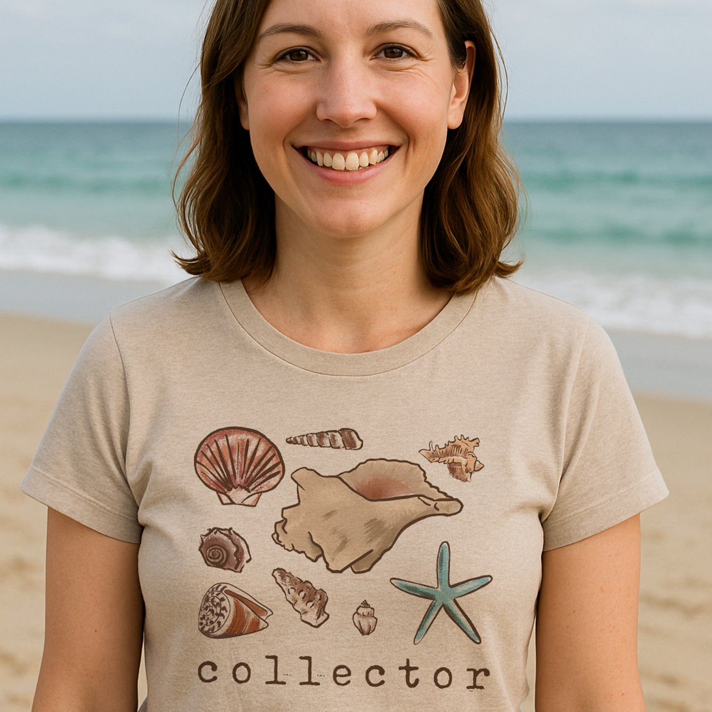 ADULT "Shell Collector" Beach Ocean Unisex Shirt
