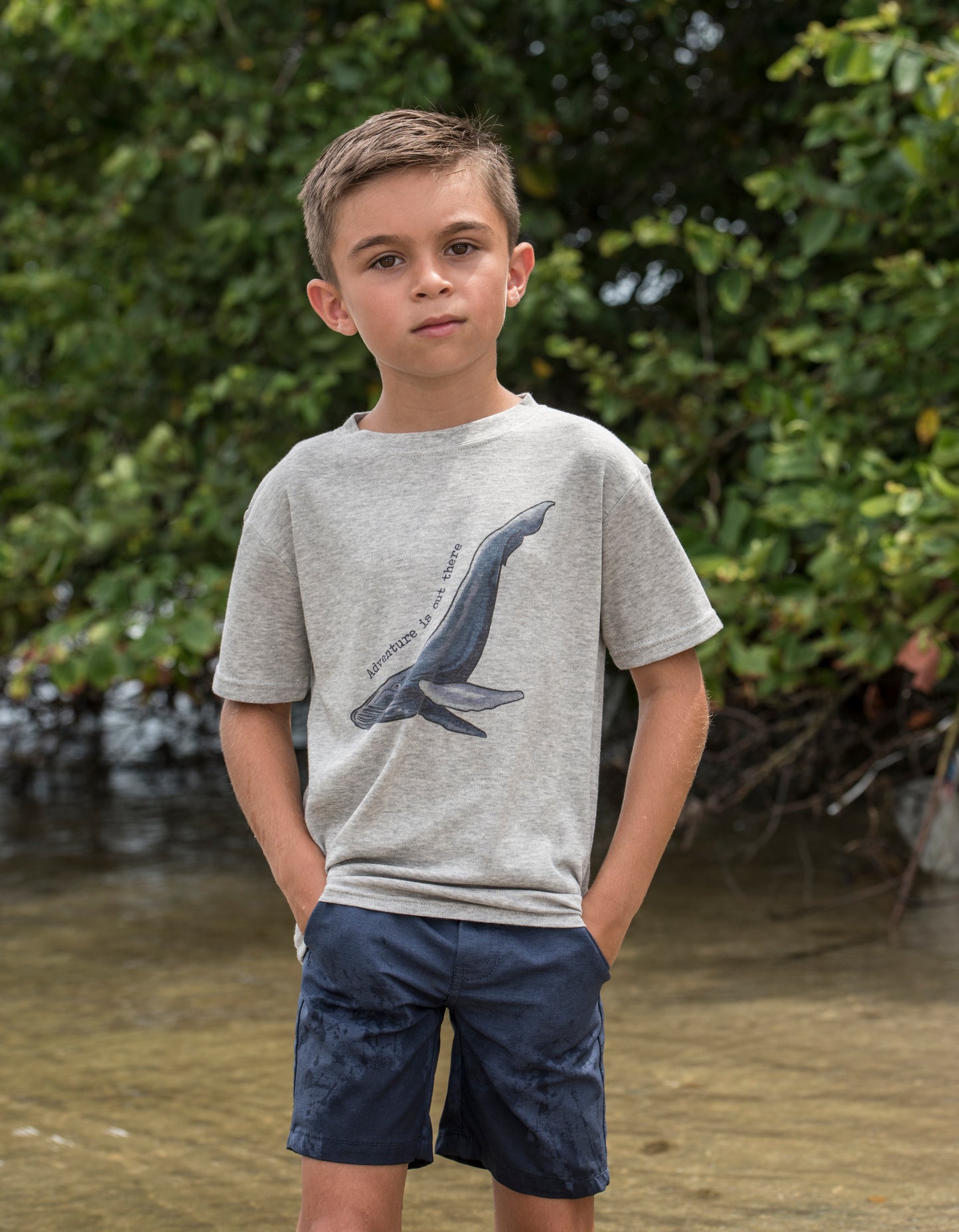 Adventure is out there Beach Whale Tee Toddlers and Youth