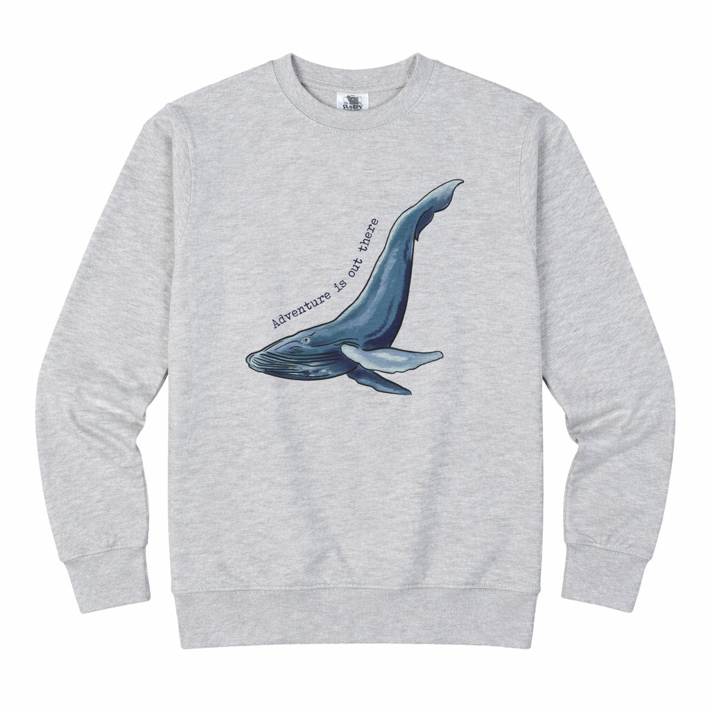 Adult "Adventure is out There" Whale Tee or Long Sleeve