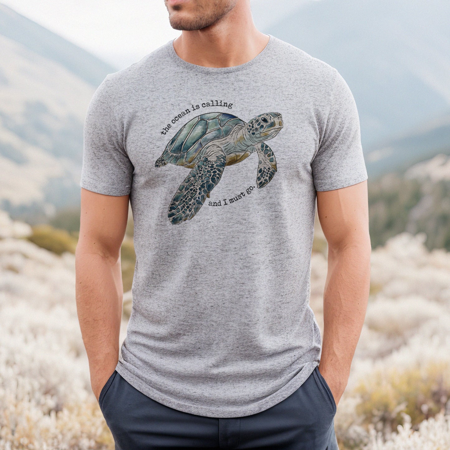 Adult "The Ocean is Calling and I must Go" Shirt