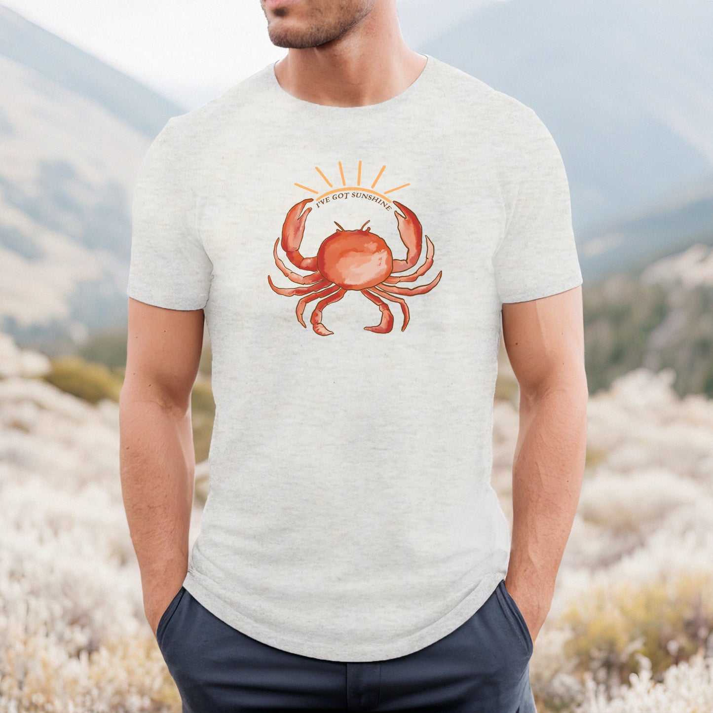 Adult "I've got sunshine" Crab Tee or Long Sleeves