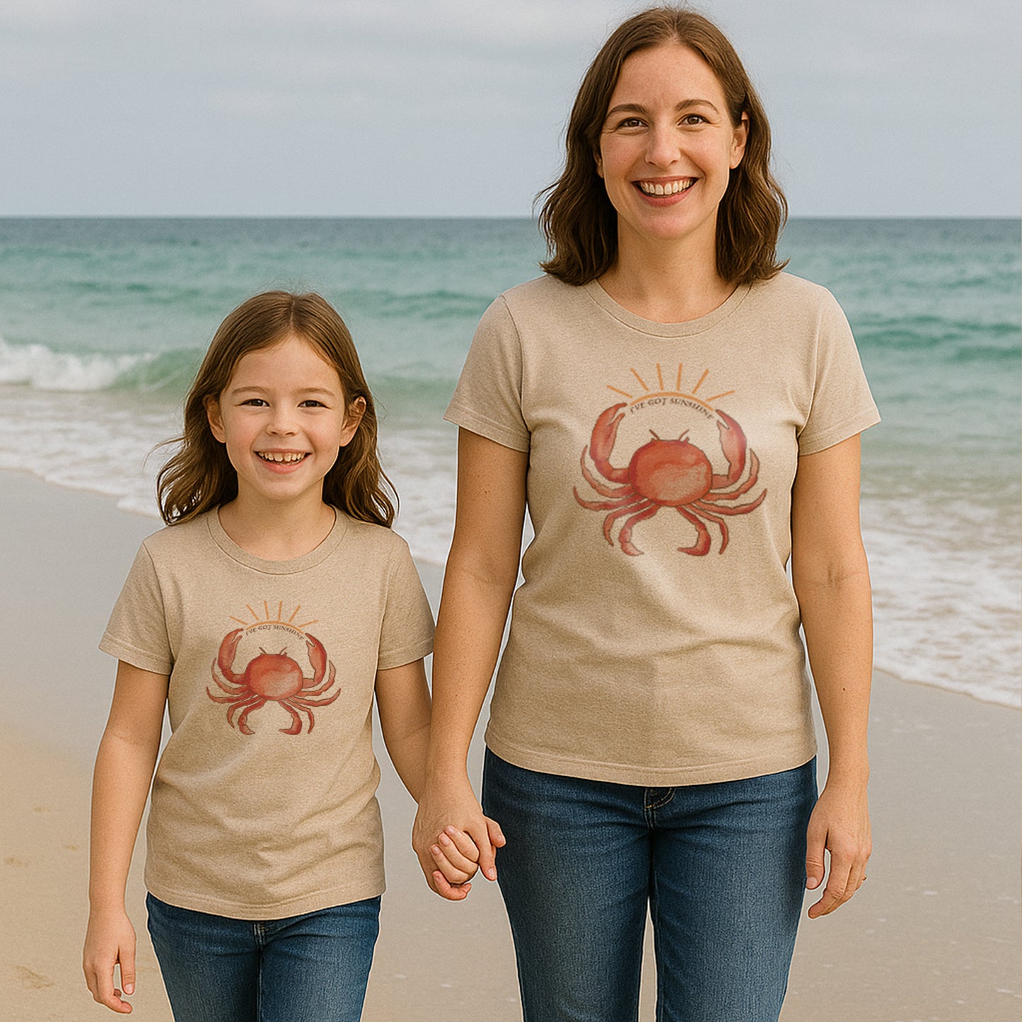 Adult "I've got sunshine" Crab Tee or Long Sleeves