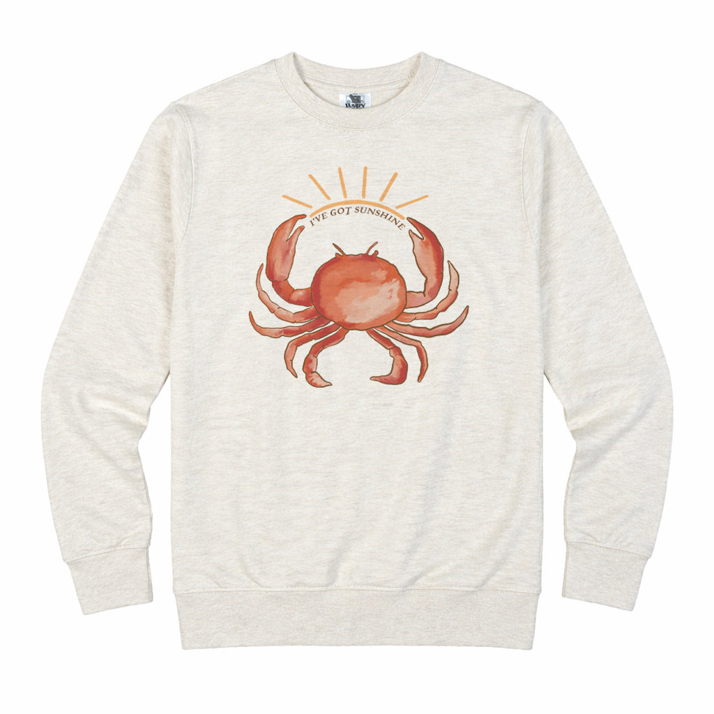 Adult "I've got sunshine" Crab Tee or Long Sleeves