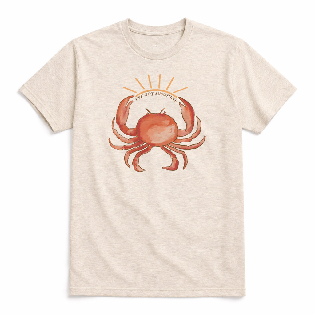 Adult "I've got sunshine" Crab Tee or Long Sleeves